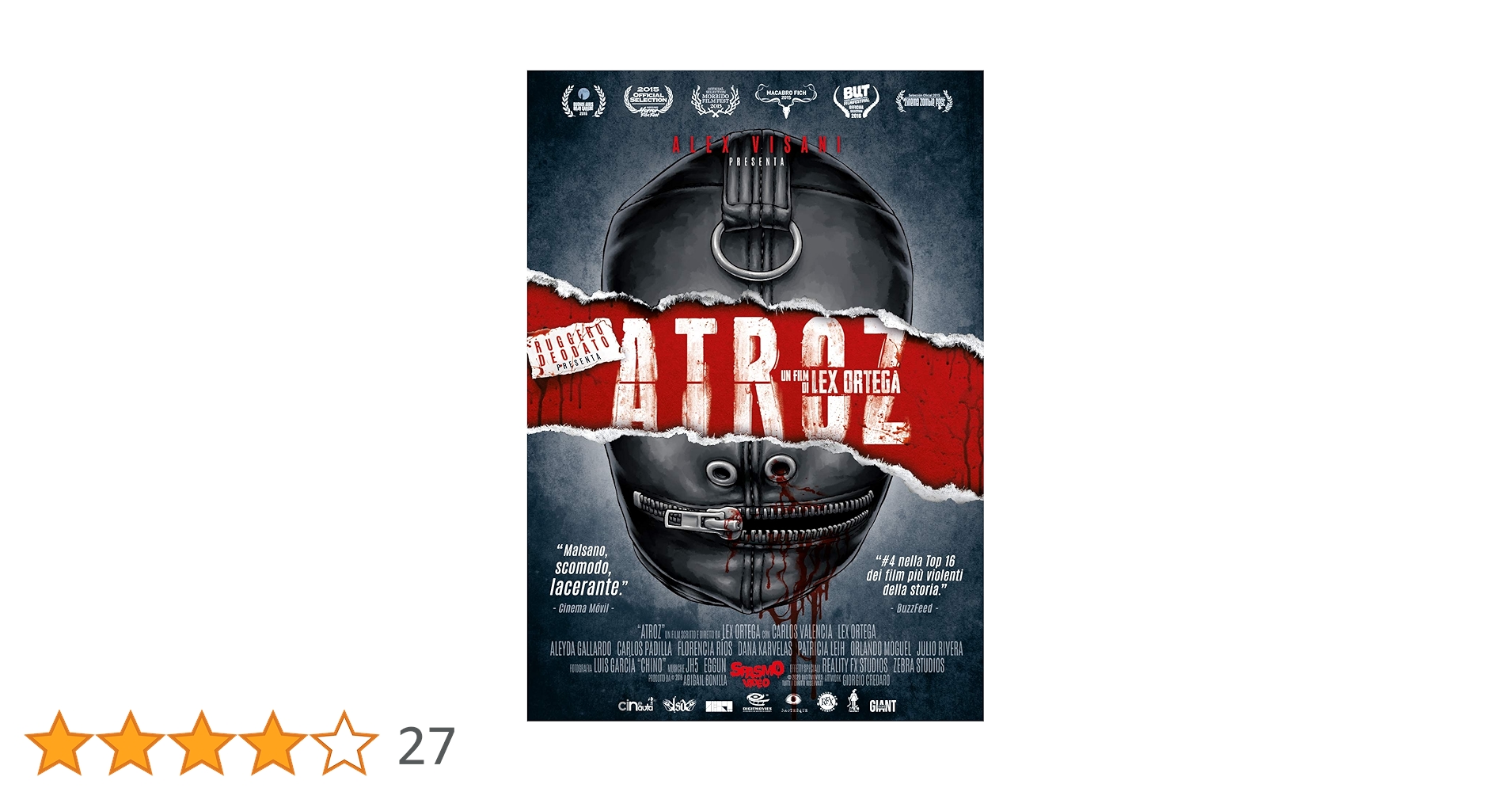 【輸入版】 ATROZ コレクターズエディション Blu-ray Amazon.com: Atroz [Blu-ray] (2015) : Flores: Movies & TV