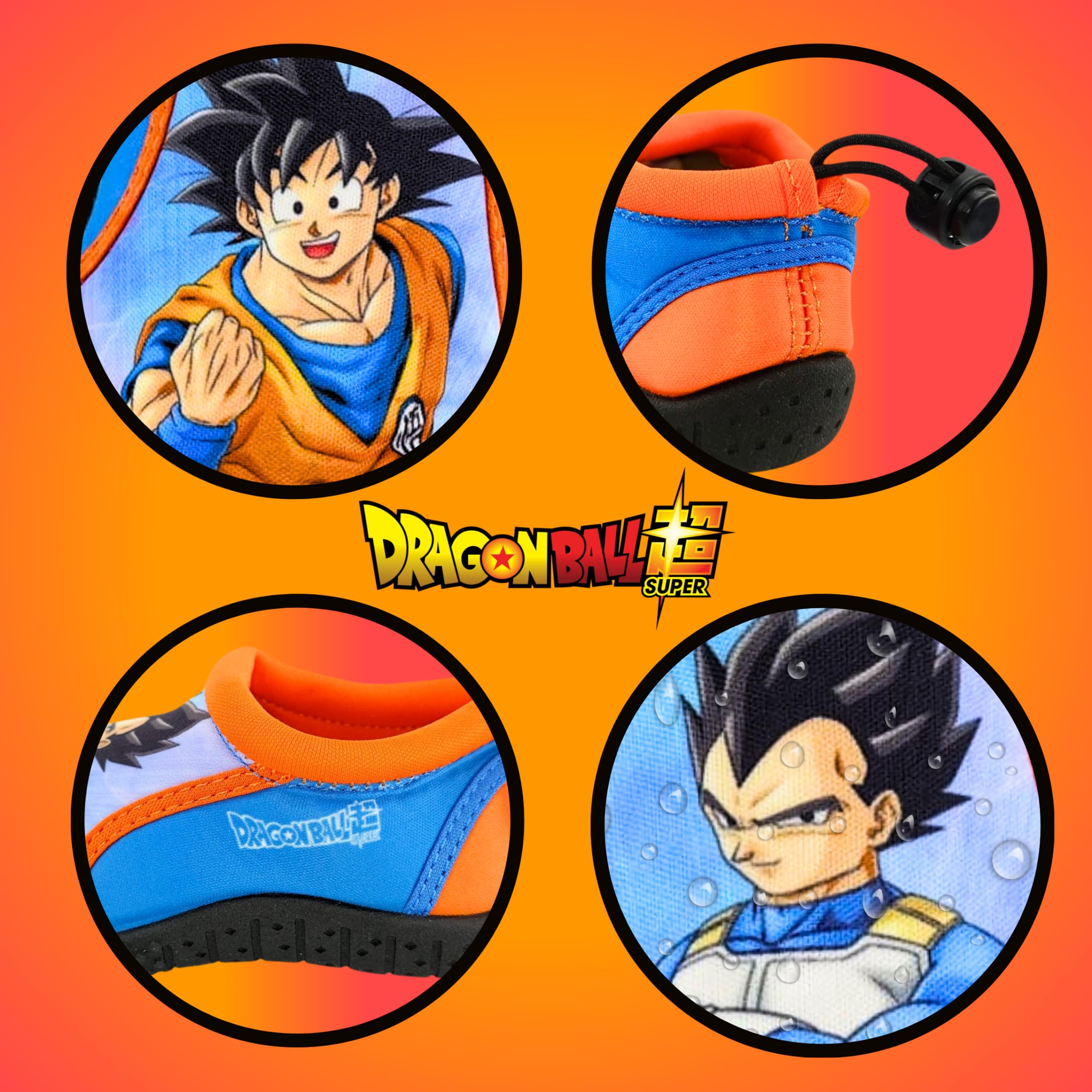 Dragon Ball Z Sandalias Zapatos Agua Niños Escarpines Antideslizantes Goku EU 34
