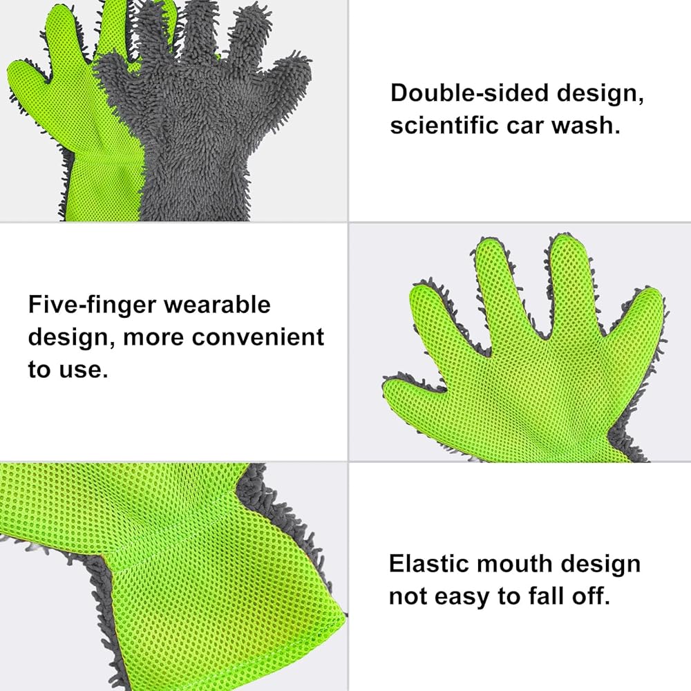 Scratch-Free Double-Sided Car Wash Mitts (2 PCS) view 3