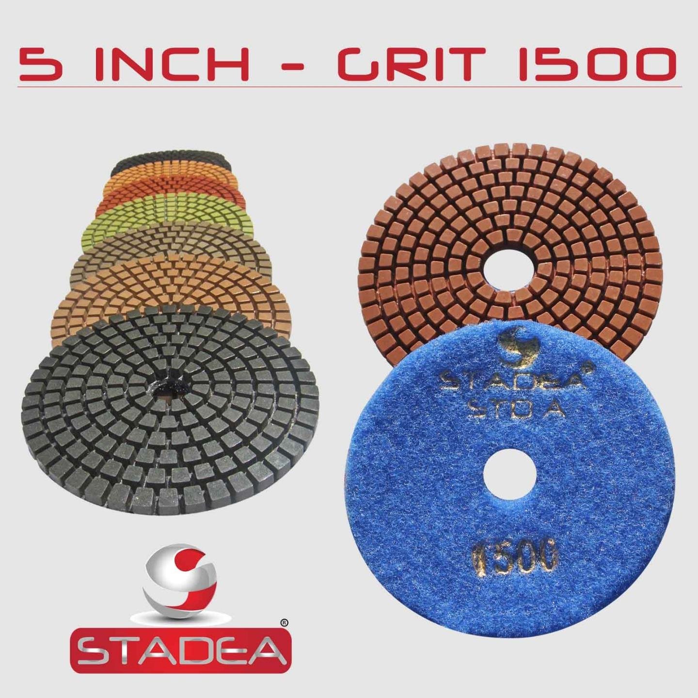 Ziarnistość 200 (5 sztuk) 12,7 cm diamentowe podkładki polerskie do granitu marmuru betonu polerowanie kamienia szlifierka na mokro
