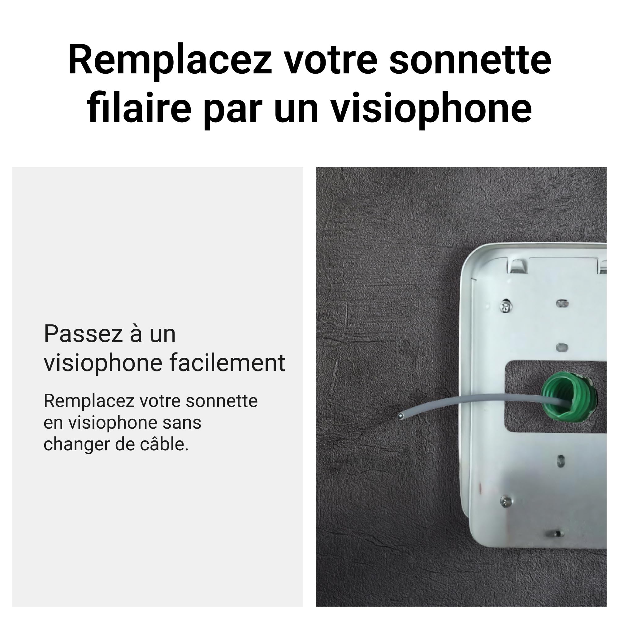 Ecran intérieur visiophone Easy Kit 7pouces blanc