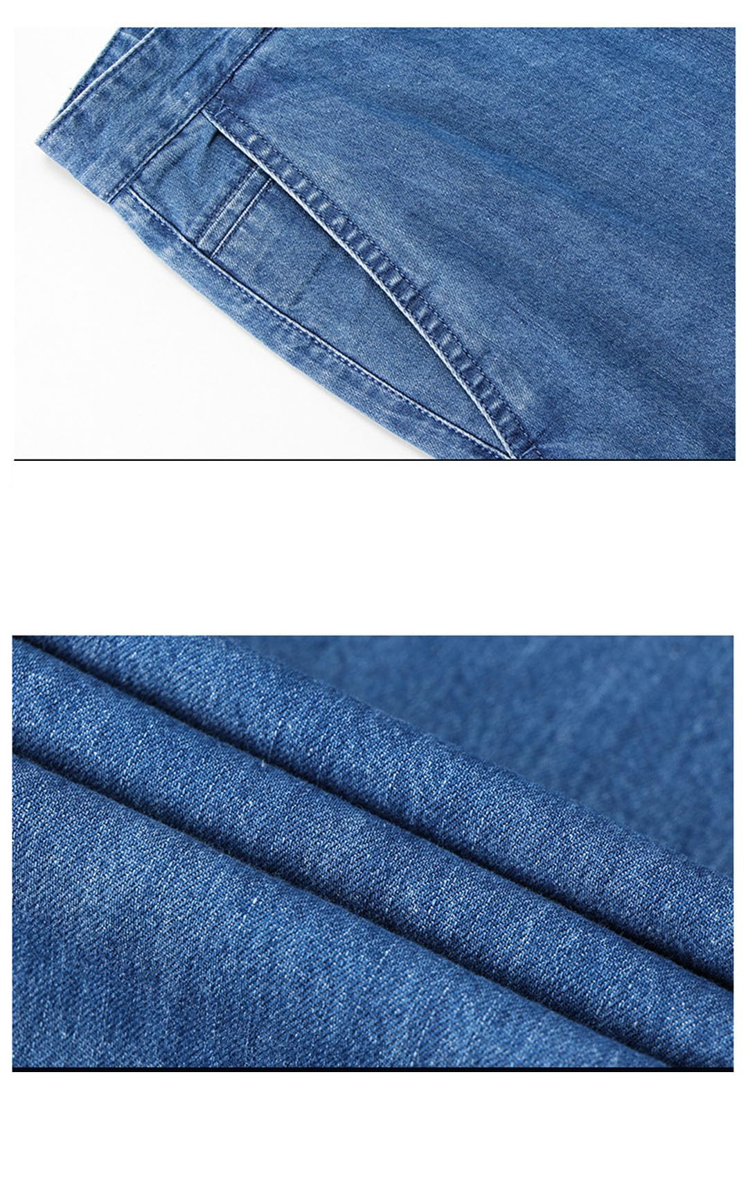 Vogrtcc Jeans da Uomo Business Casual Stretch Jean Pantaloni