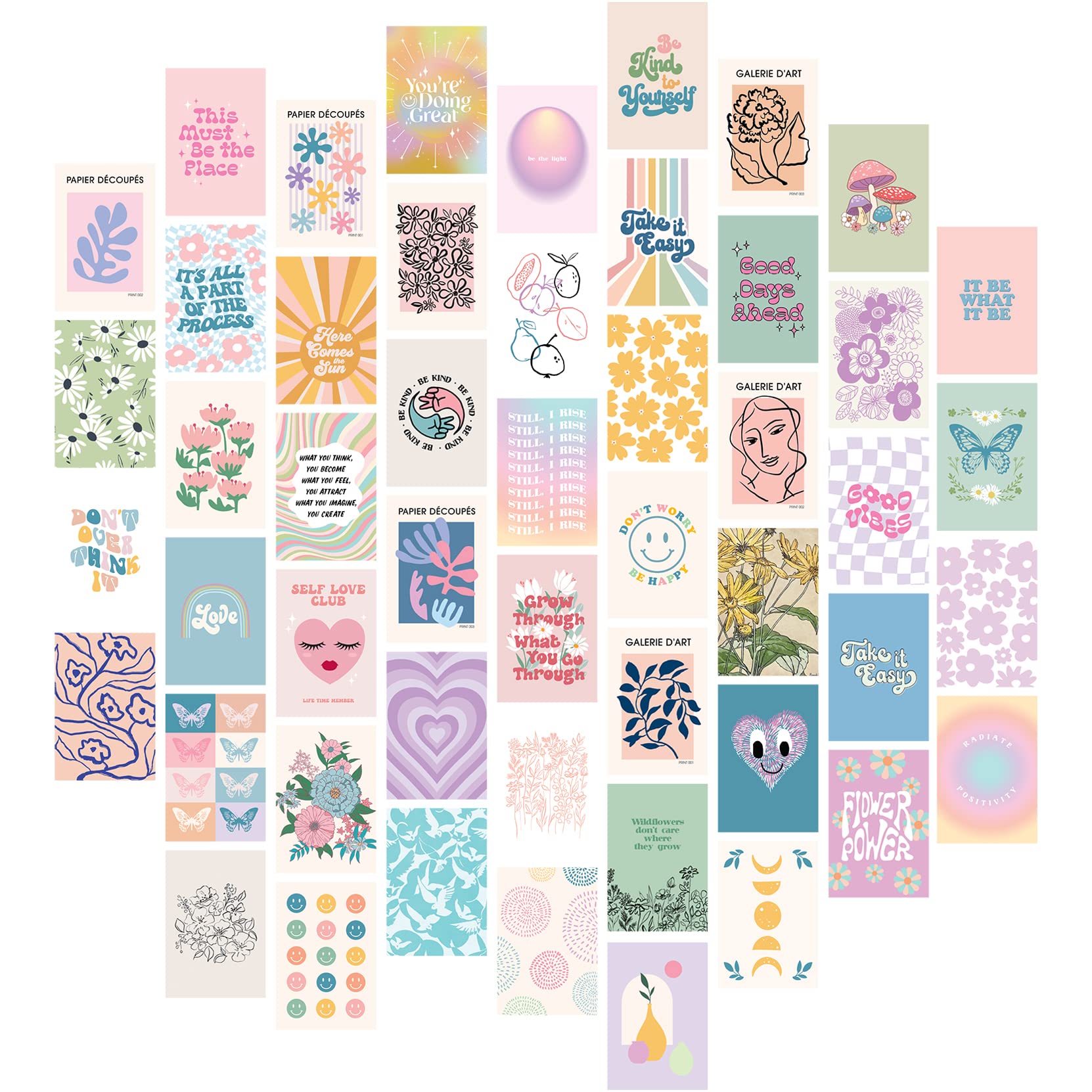 Artivo Danish Pastel Wall Collage Kit for Aesthetic Pictures, Danish