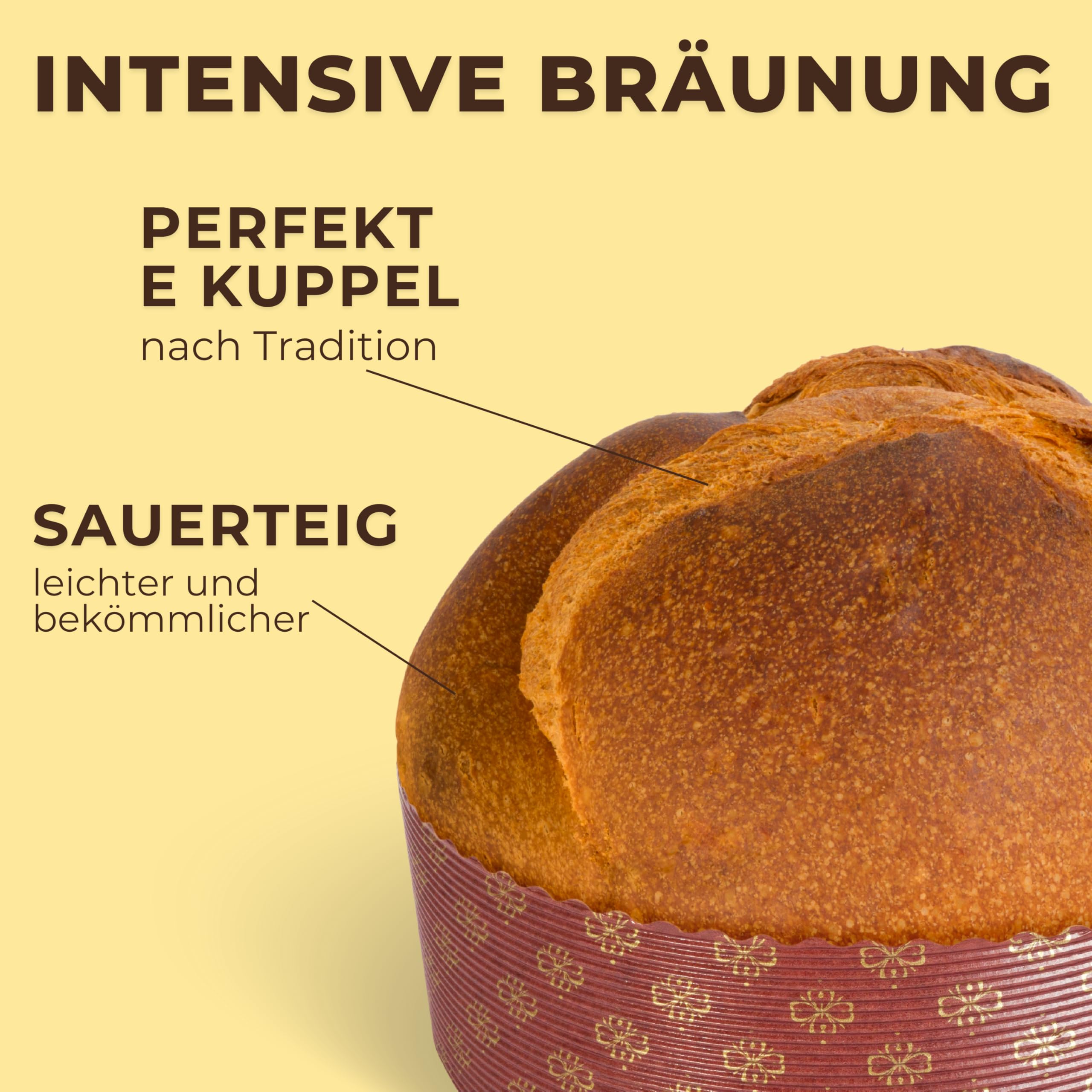 Handwerklicher Panettone gefüllt mit Limoncello-Creme (750 g), Pasticceria Fraccaro 1932 – ohne kandierte Früchte und Rosinen, mit Mutterhefe, handwerklich verpackt – Weihnachtsdessert Made in Italy