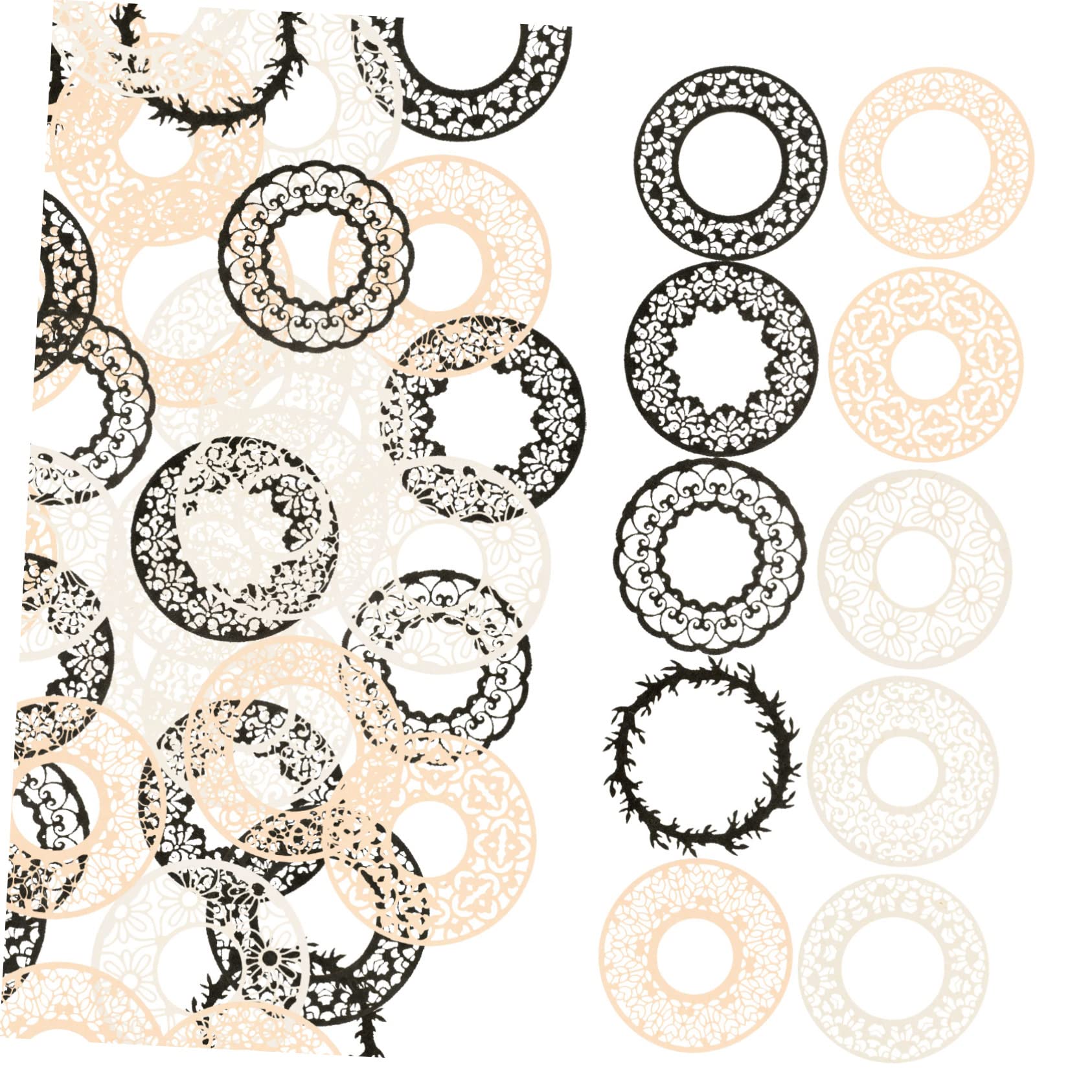 SHINEOFI 4 Set Carta Fai Da Te in Pizzo Scrapbooking Paper present Wrapping Paper Album Rottame Scrapbooking D'epoca Modello Vintage Estetico Di Carta Documento Di Diario 40 Fogli*4