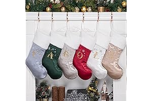 GEX Personalized Silk Satin Christmas Stocking