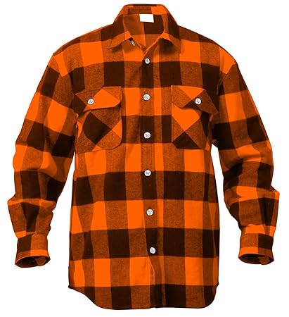 Rothco extra heavyweight flannel shirts Clearance