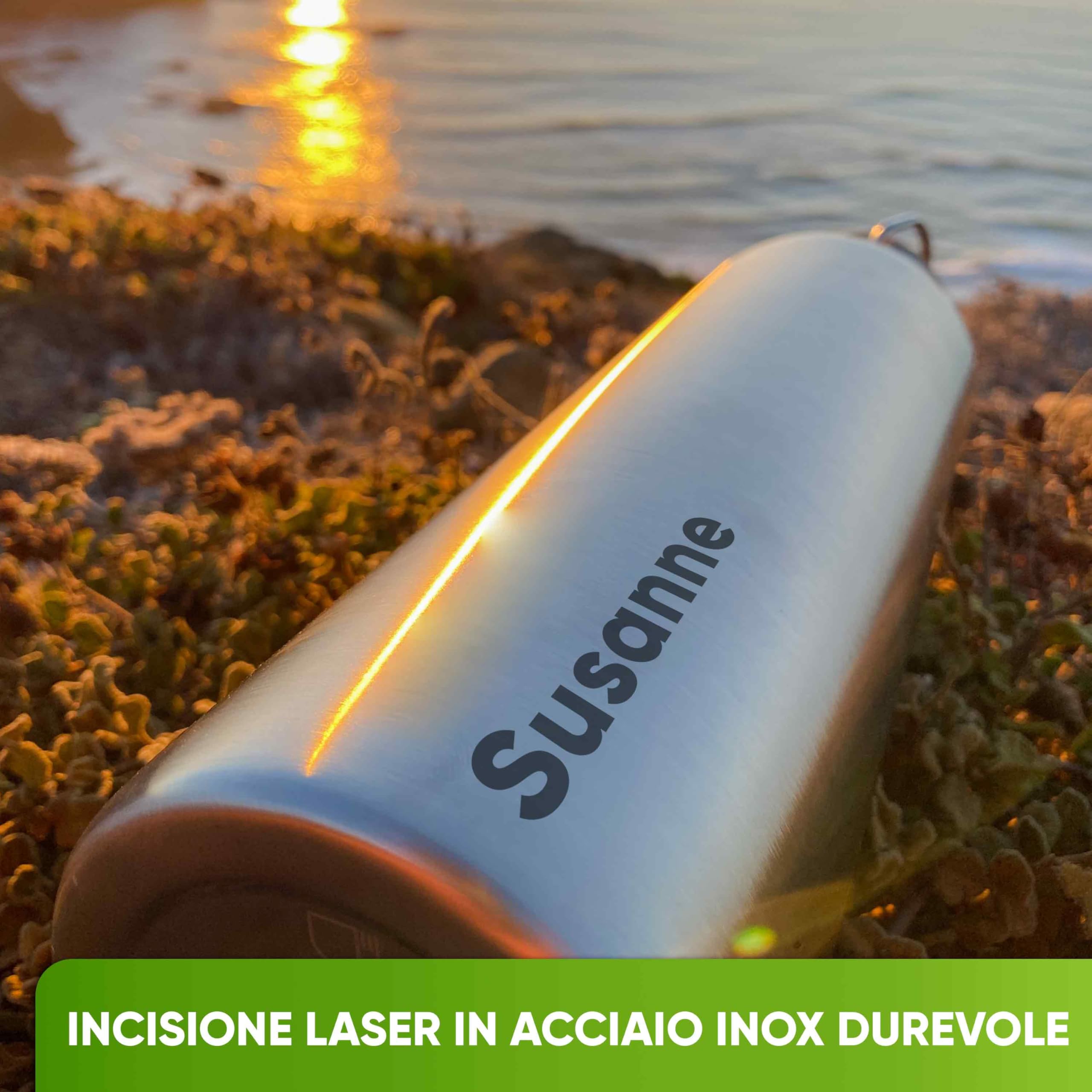 Blockhütte Personalizada Botella Agua Acero Inoxidable 750ml I Termo Agua Fria para 25h Bebidas Frias I Garrafa Termica a Prova de Fugas I Water Bottle para hacer Deporte y Oficina, sin BPA