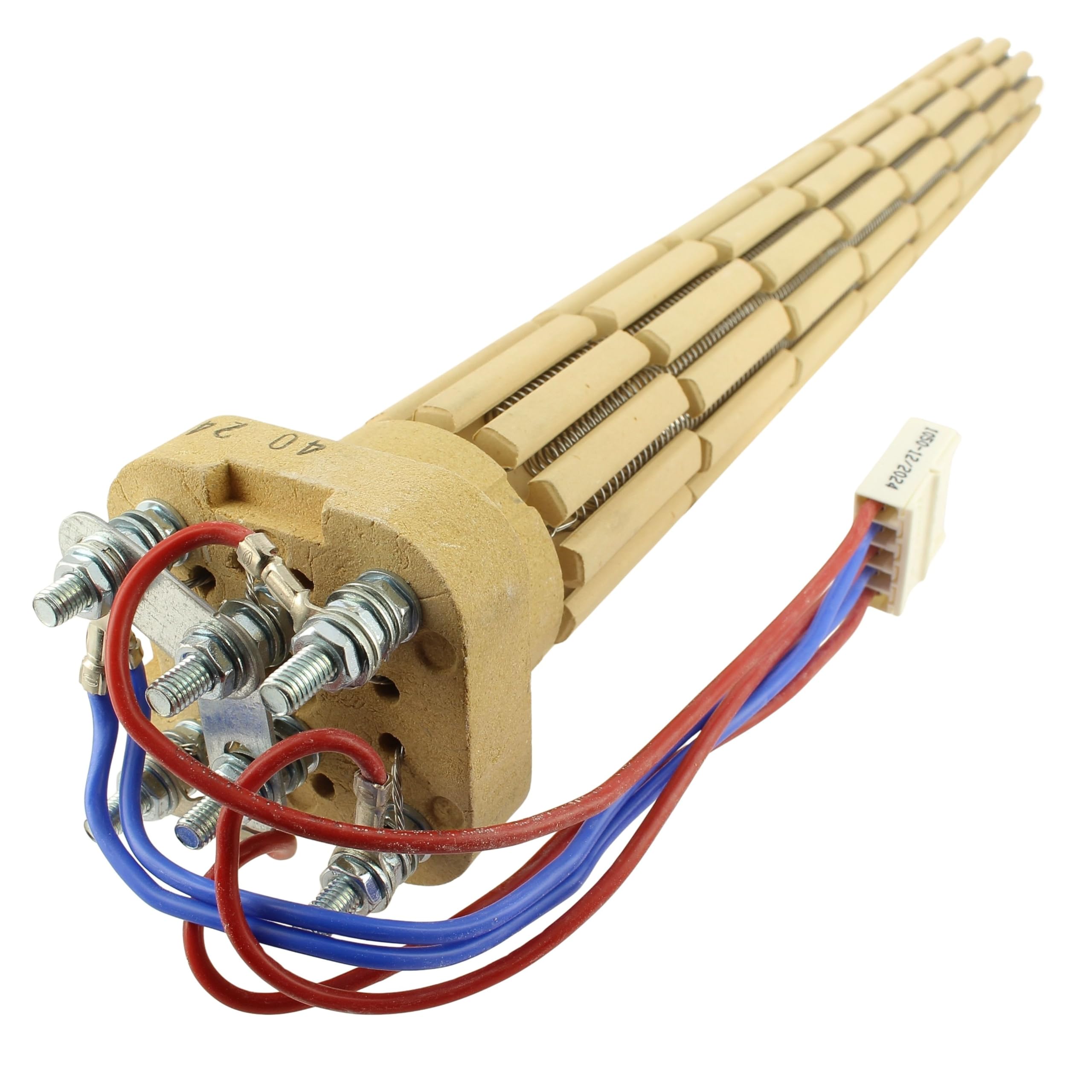 DIFF - Résistance stéatite tete carrée cablée 2400W, 430mm, TC - DIFF pour Atlantic : 029760/060479