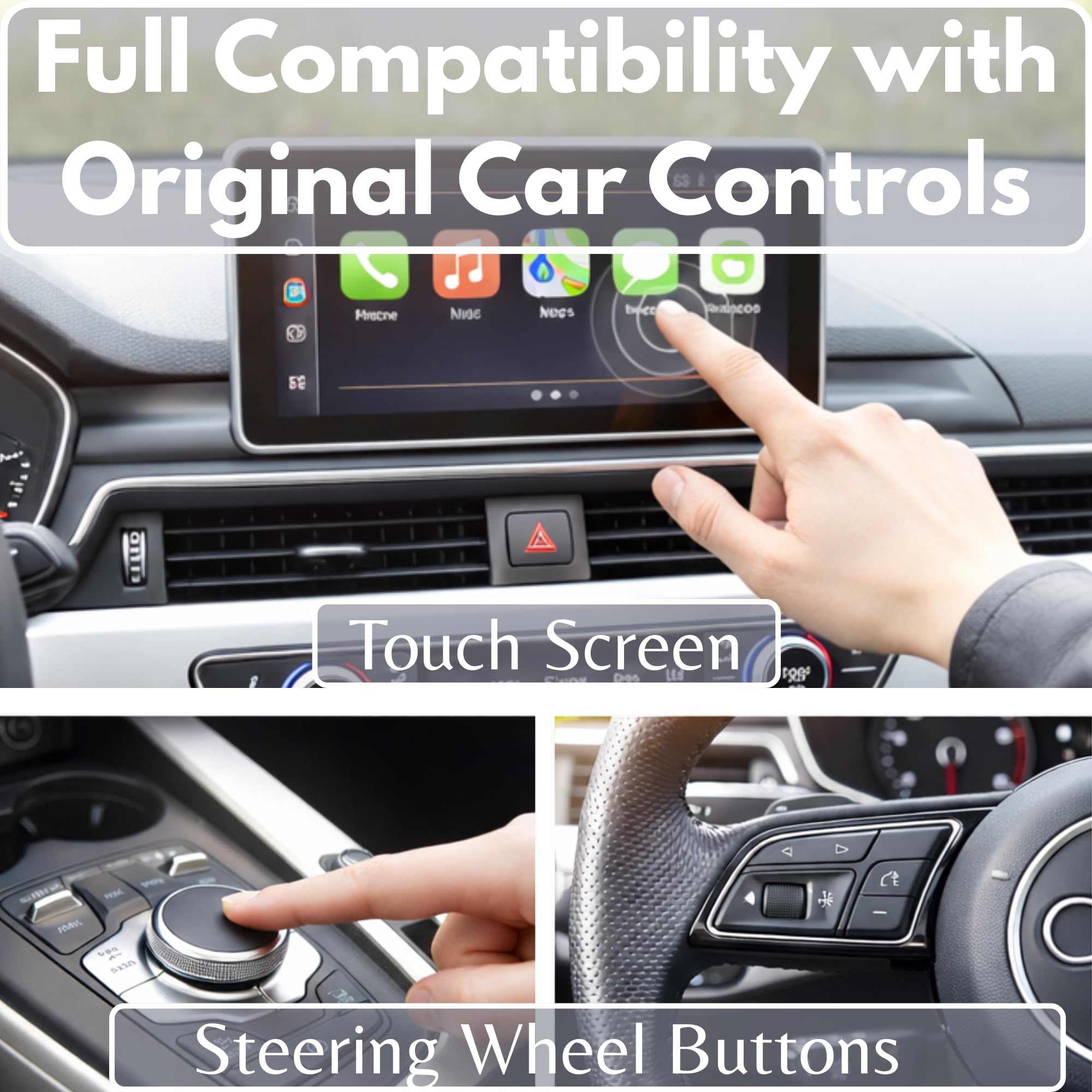 C-Pro [Native USB-A Version] bezprzewodowy adapter CarPlay i Android Auto - podwójna pamięć (idealna dla par) - rozpraszanie ciepła ze stopu cynku - standardowy format USB