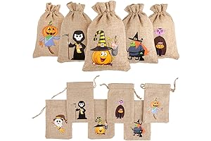 DIYASY Burlap Halloween Treat Bags