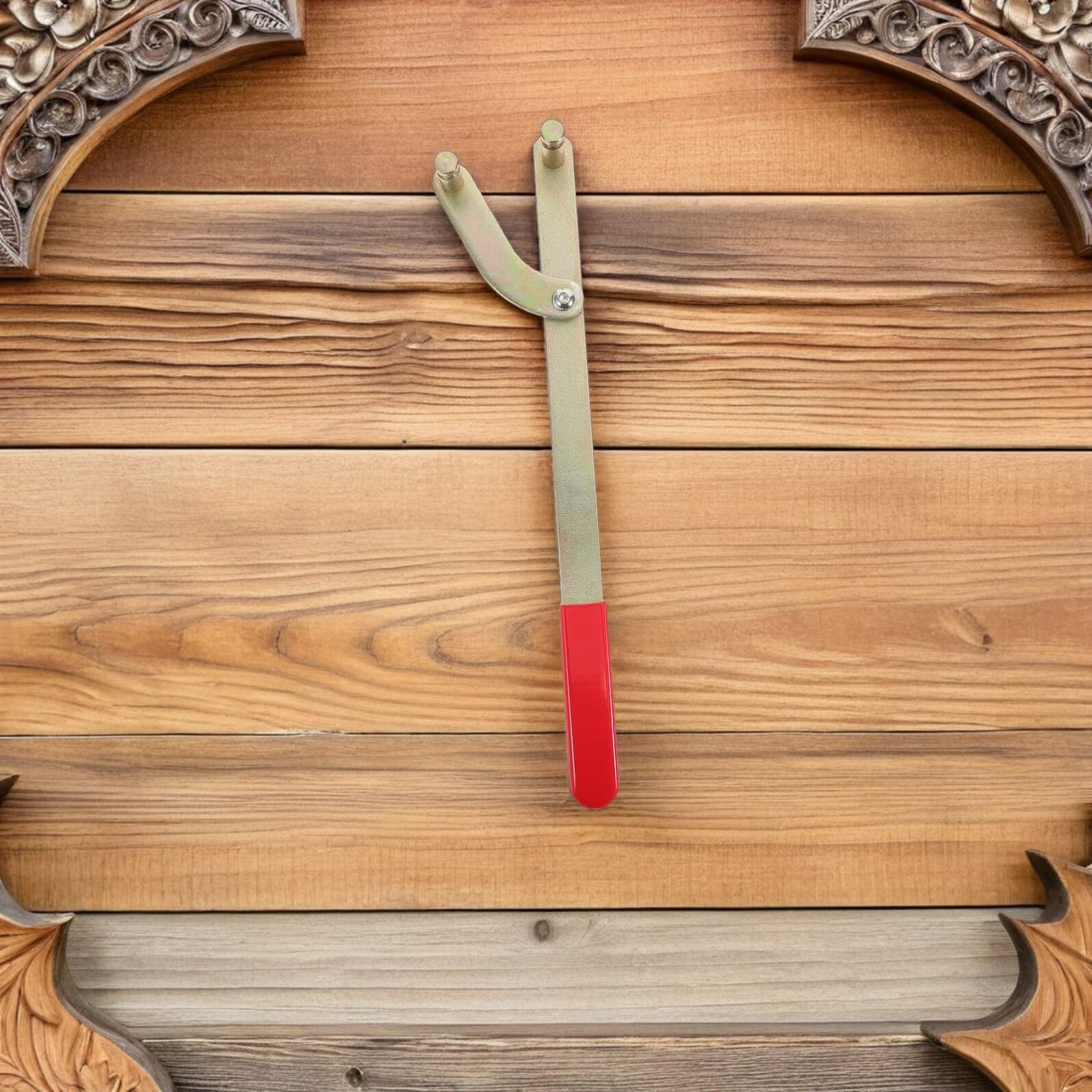 Strumento di Regolazione Fasatura in Acciaio al Carbonio, Supporto Puleggia Regolabile e Chiave per Cinghia di Distribuzione, Utensile Meccanico per Allineamento Albero a Camme