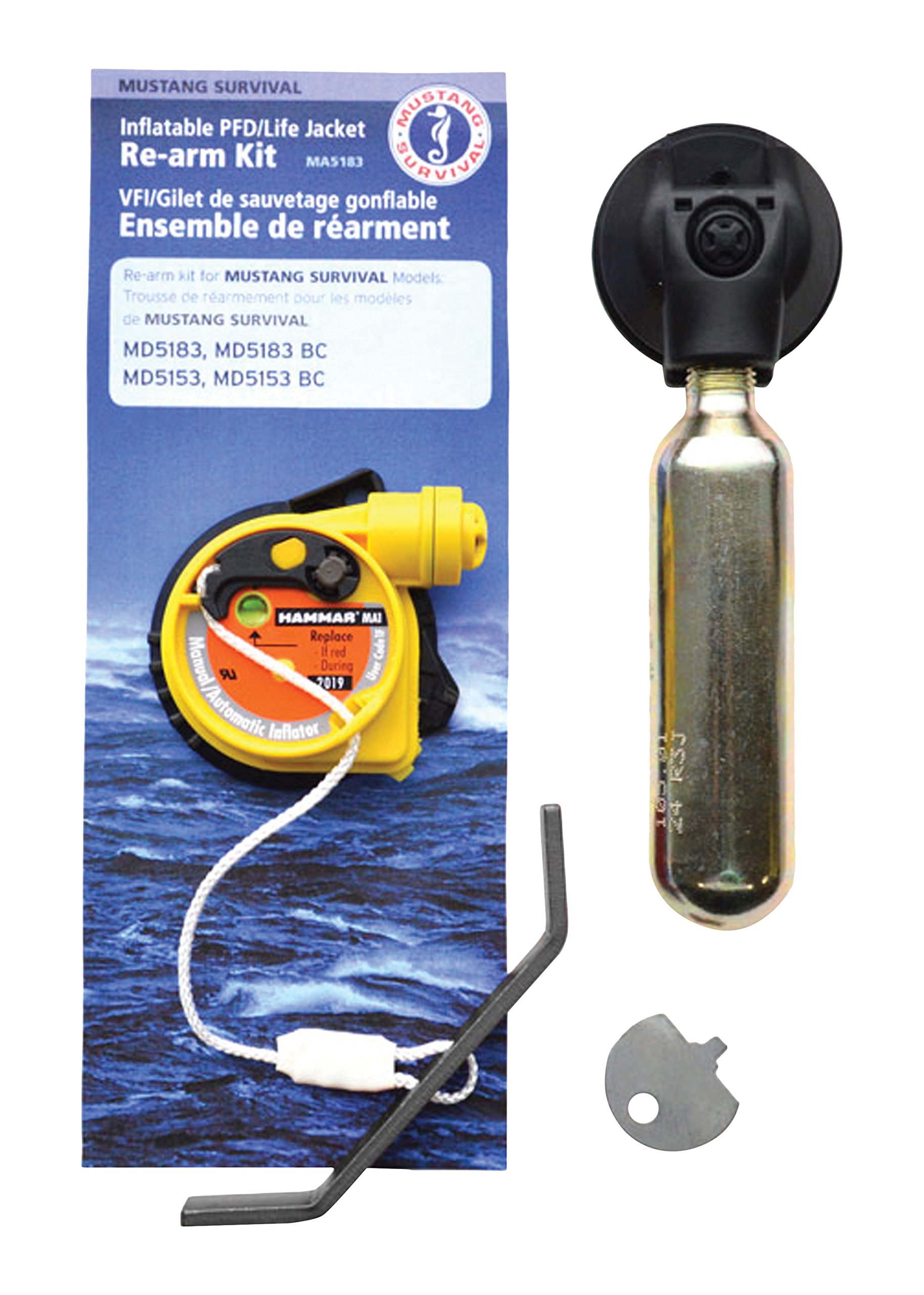 MUSTANG SURVIVAL - Re-Arm Kit A - Hydrostatic 24g - Metal Handle