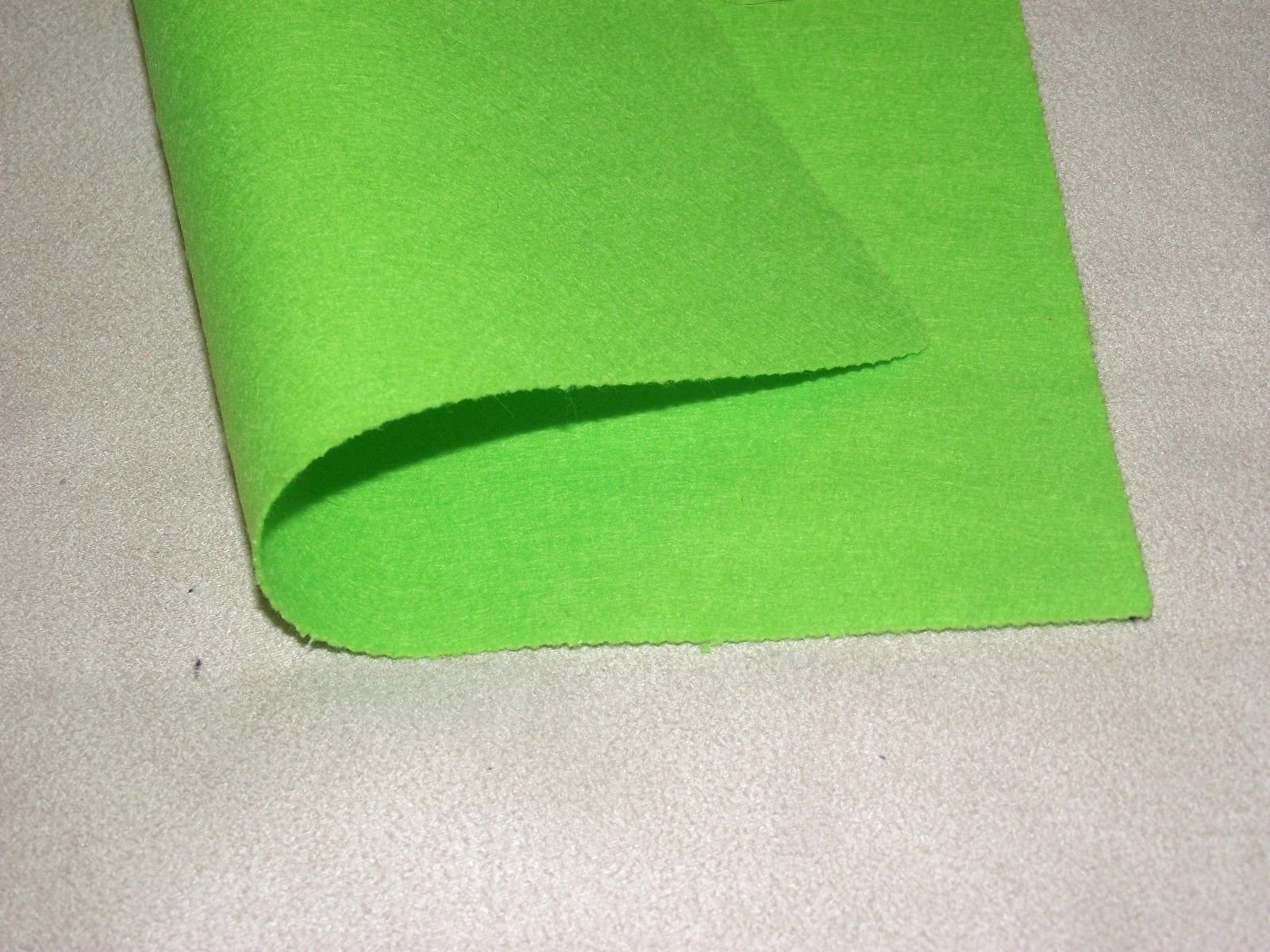 Acrylic Felt Baize Craft/Poker Fabric Material - NEON Lime Green, 5Mtr - 500cmx150cm โ image 1