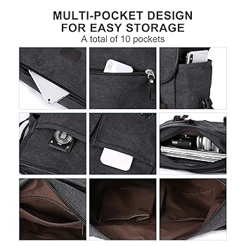 Amazon.com: Messenger Bag for Men,Unisex Canvas Shoulder Bag