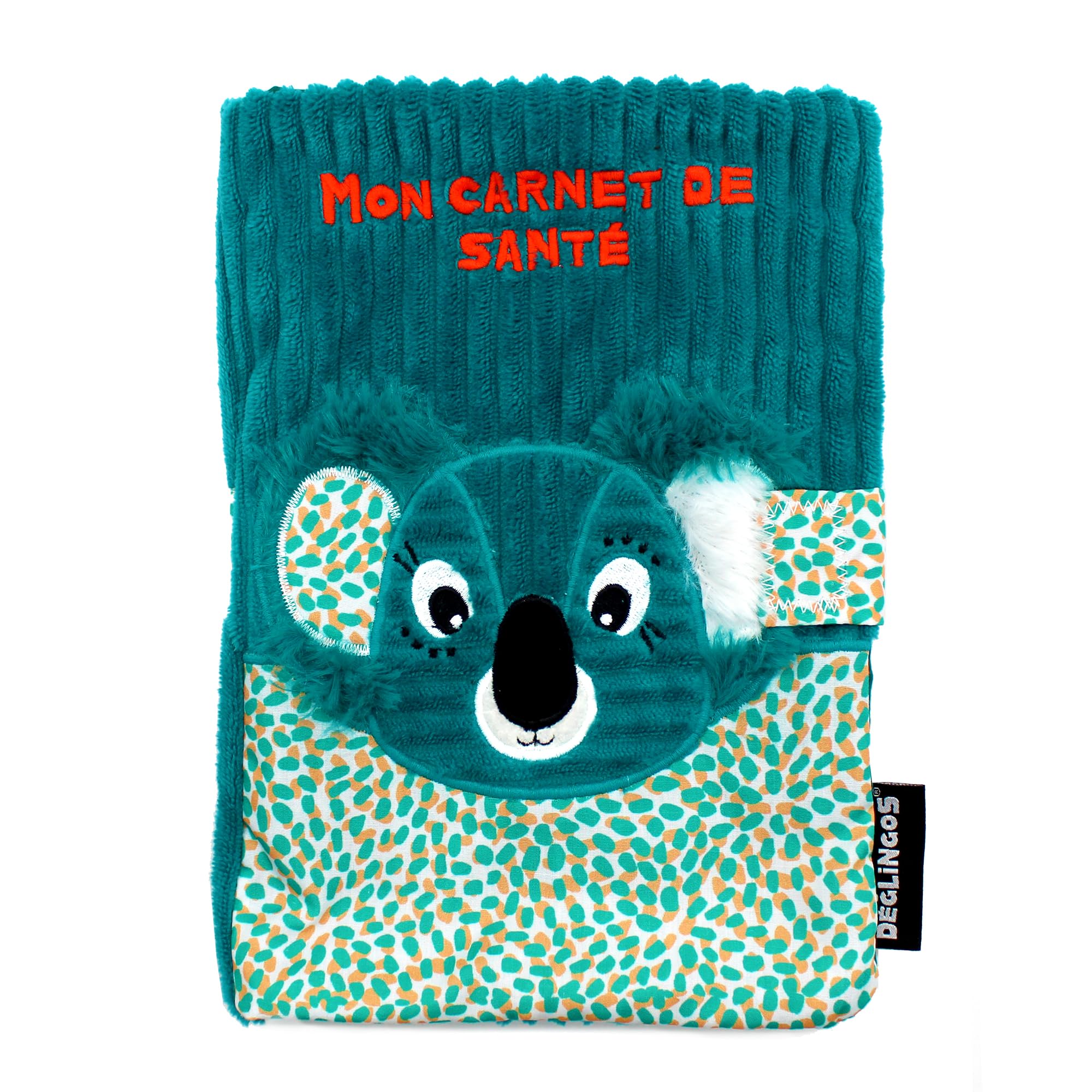 LES DEGLINGOS - PROTEGE CARNET DE SANTE BERLINGOS LE KOALA - BLEU - Dès la naissance - Idée cadeau - 25cm