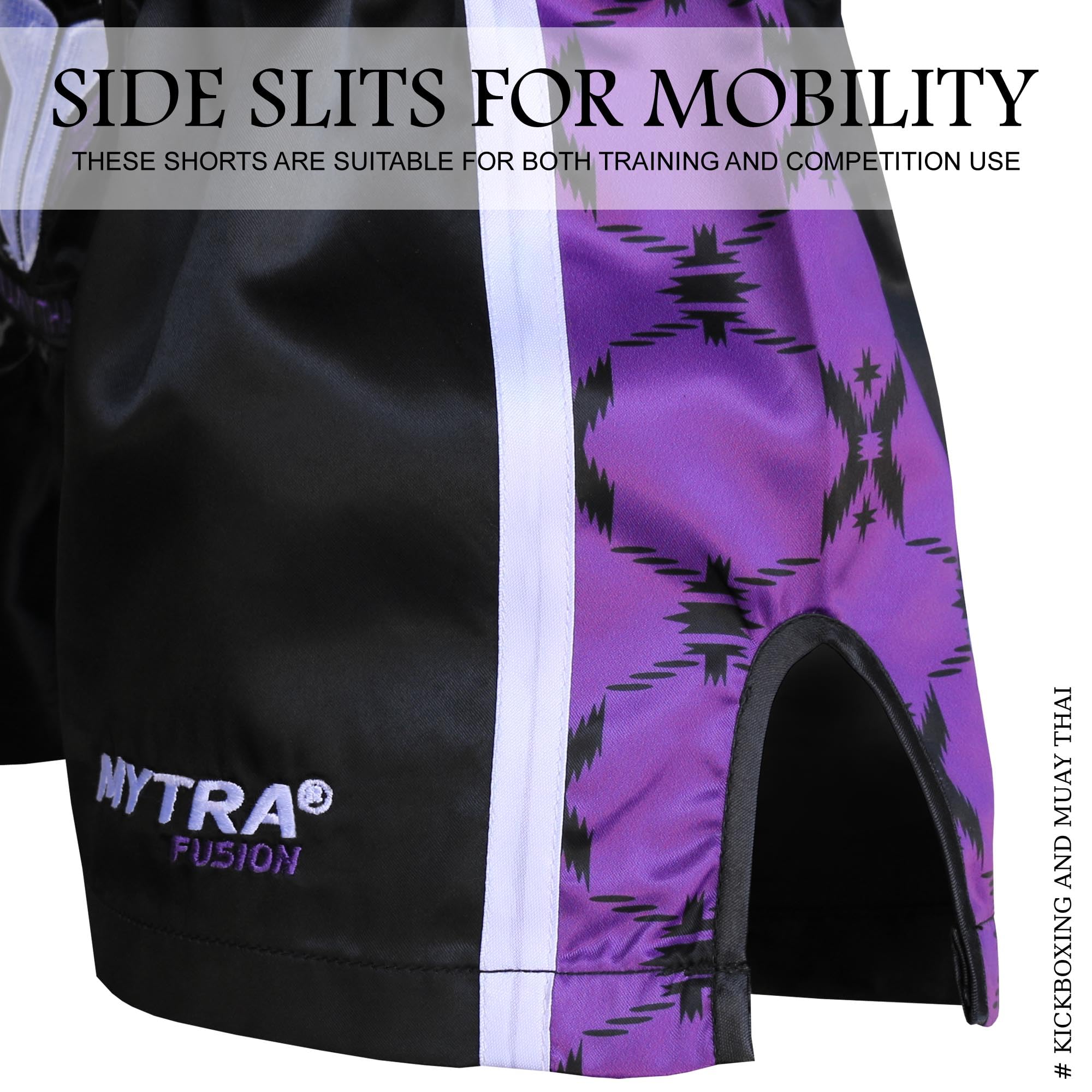 Mytra Fusion Pantalones Muay Thai Mujer Pantalones Kick Boxing, Pantalon Boxeo Mujer Muay Thai Shorts para Boxeo, puñetazos, Grappling y Entrenamiento de Artes Marciales