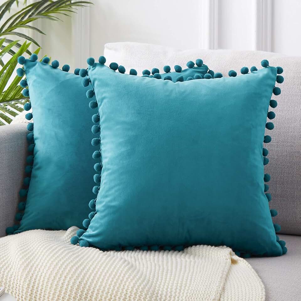 Amazon.co.uk teal cushions