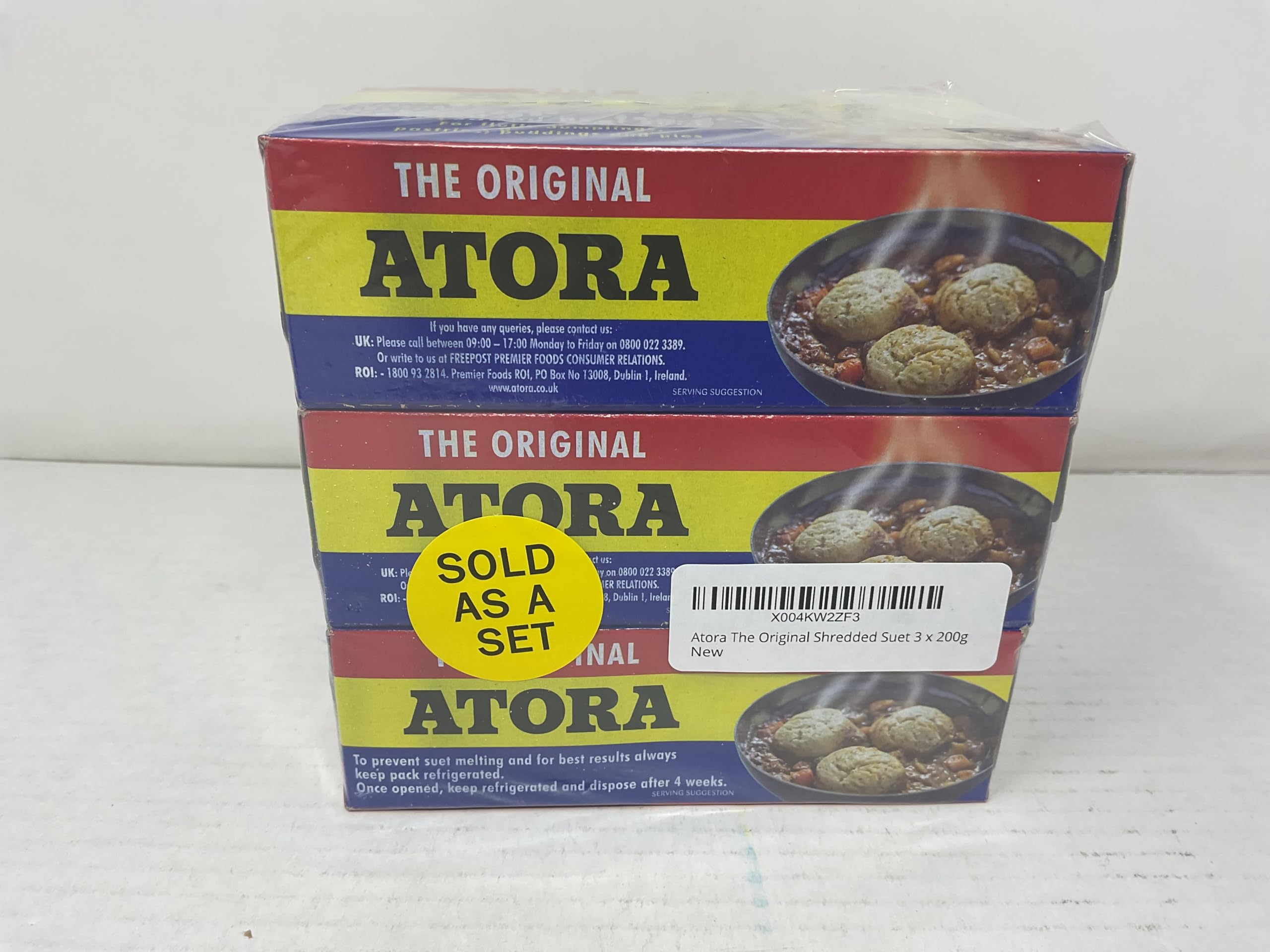 Atora The Original Shredded Suet 3 x 200g