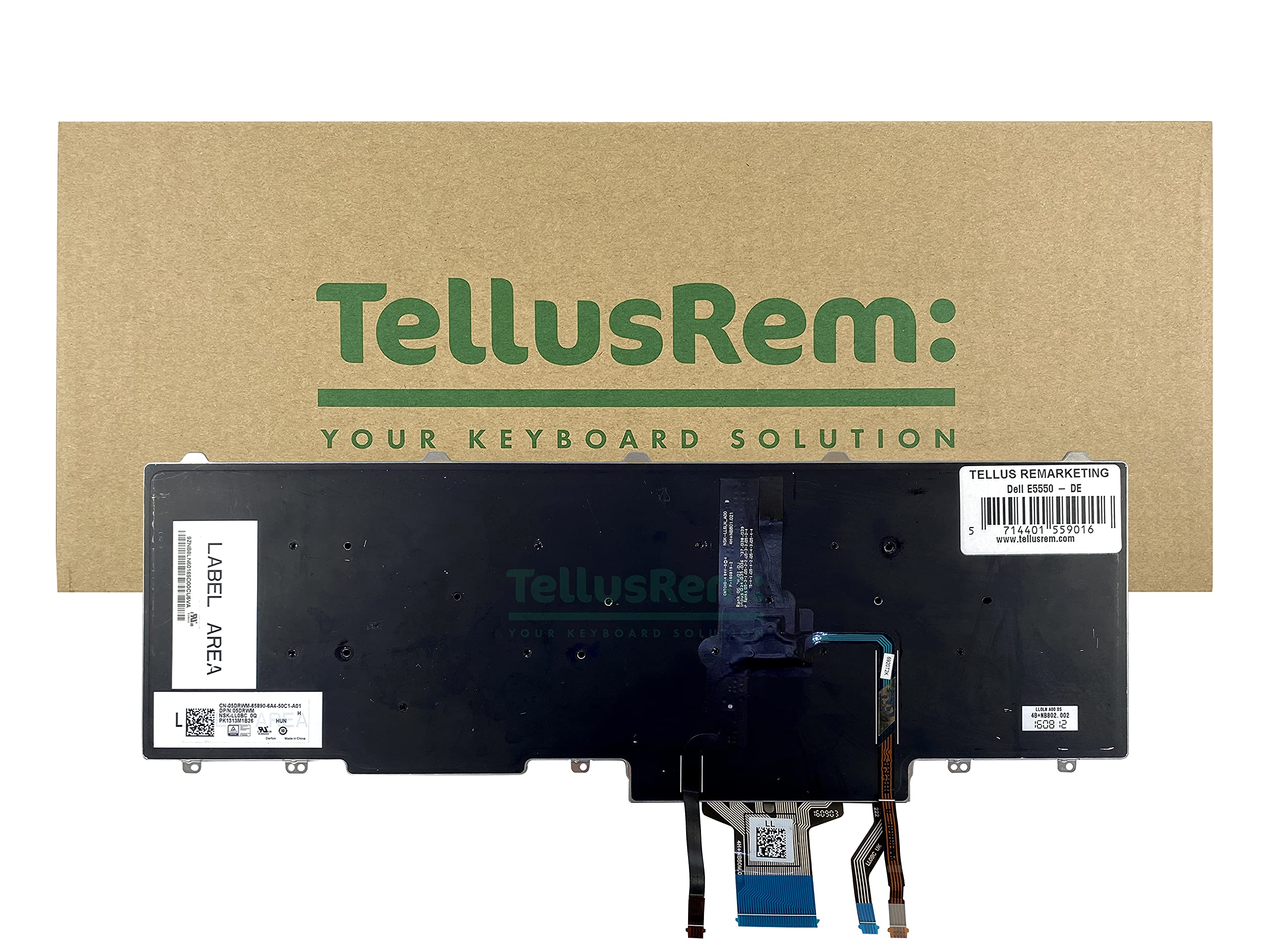 ersatztastatur Deutsche Hintergrundbeleuchtung für Dell Latitude E5550 E5570 5580 5590