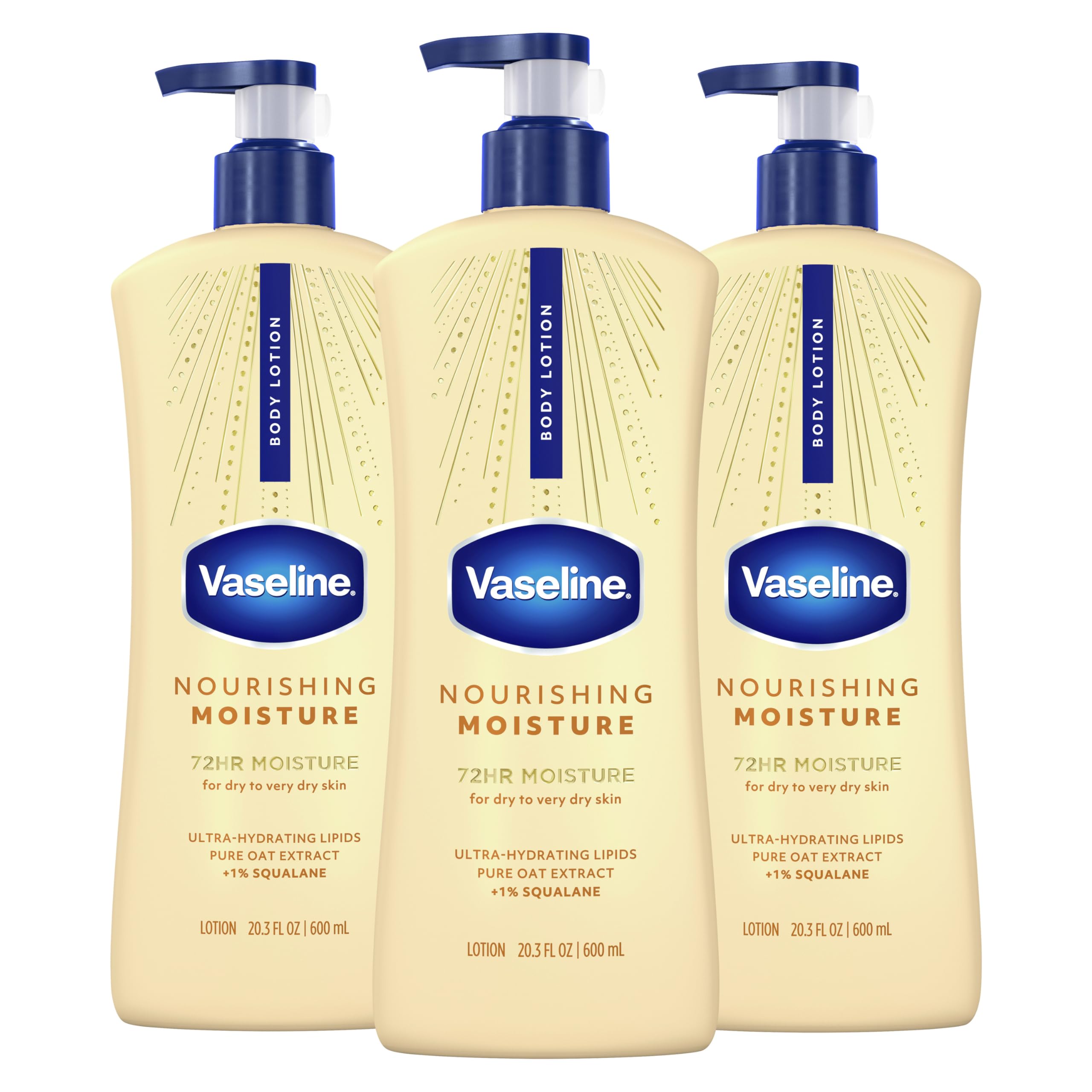 Vaseline Intensive Care Nourishing Moisture Body Lotion 3 Pk Made…
