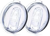 Vista 9 de Juego de 2 tapas de 591 ml para vaso de 20 onzas, tapas de repuesto a prueba de derrames y resistentes a salpicaduras con deslizador para tazas