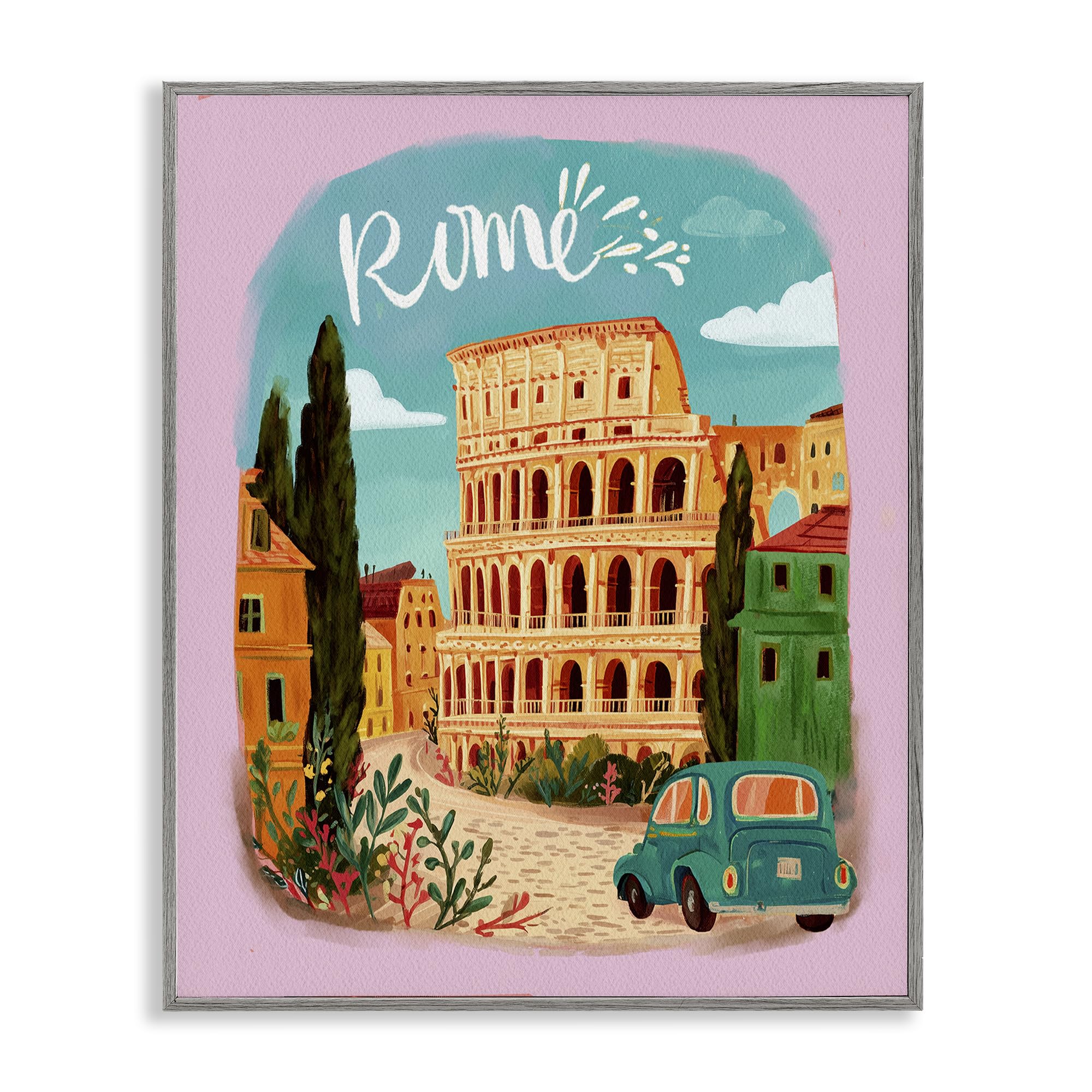 Rome Travel Spot tableau Stupell pour sublimer votre salon moderne