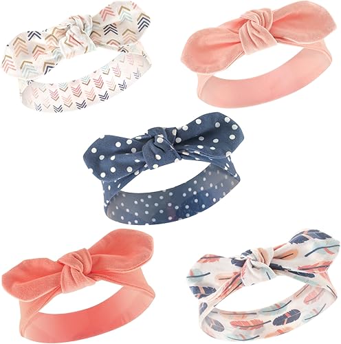 Vista 85 de Hudson Baby Cotton and Synthetic Headbands, Size 0-24 Months