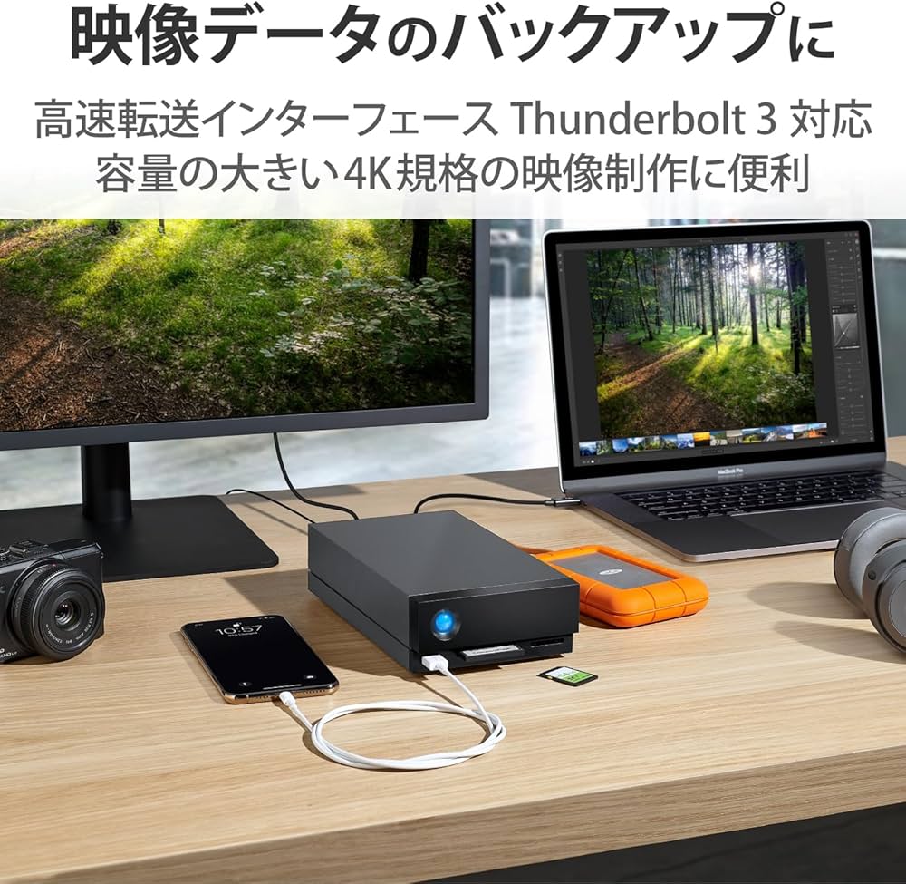 Amazon | LaCie ラシー 外付けHDD ハードディスク 10TB 1big Dock