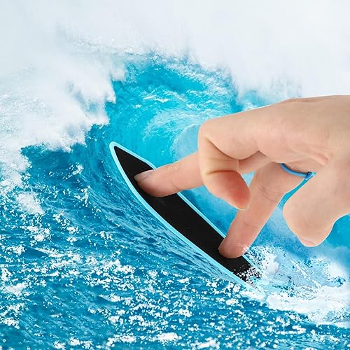 Miniatura 2 de ABEILLO Paquete de 4 tablas de surf con dedos, juguetes mejorados para surf de viento, mini tablas de surf para dedos, surf el viento, tabla de surf