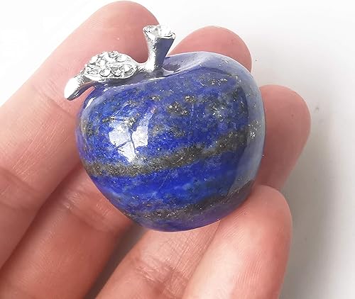 Vista 44 de 1 pieza de figuras coleccionables de cristales de manzana de rodonita y piedras curativas, decoración de habitación de 1.18 pulgadas, decoración