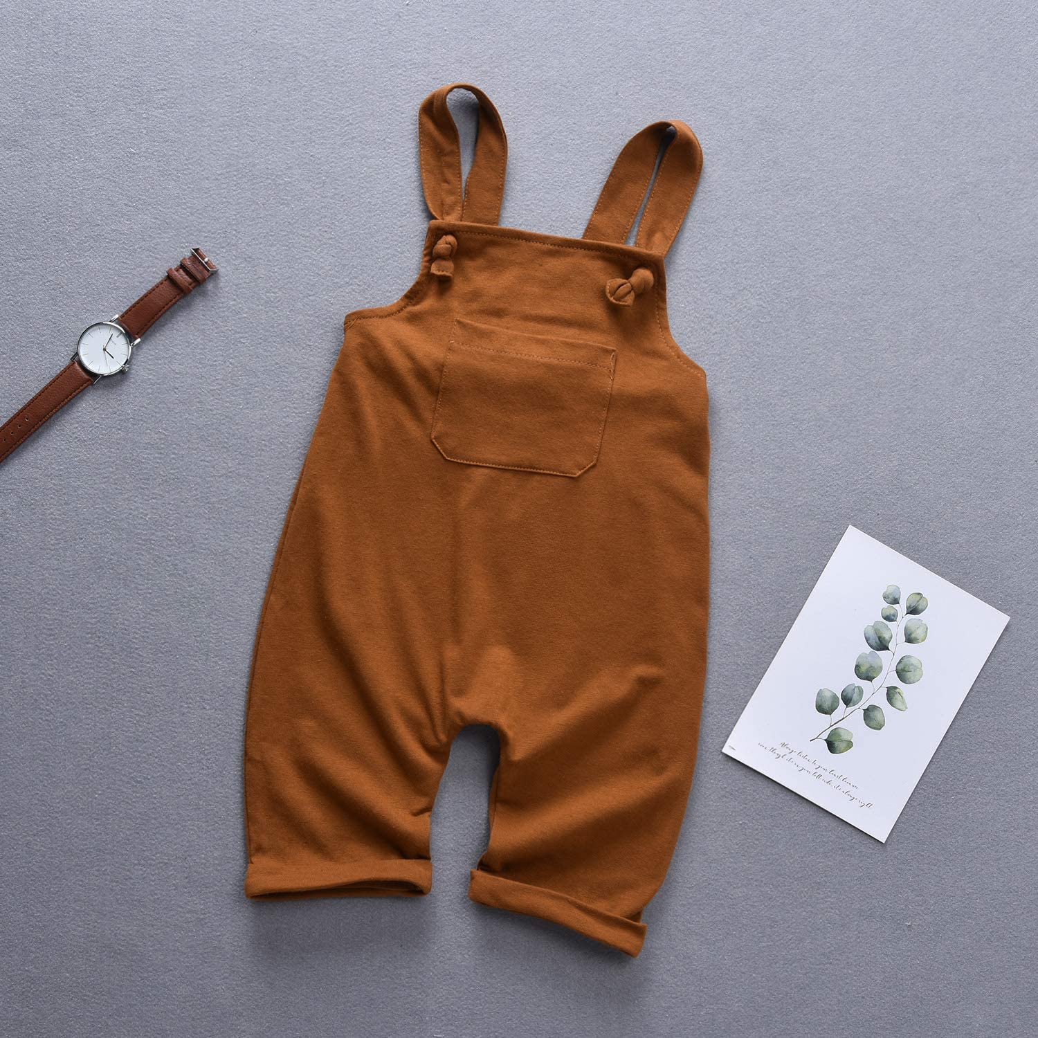 Unutiylo Ropa para bebés y niños para caballeros, monos para niños pequeños, pantalones y mameluco de tirantes para bebés