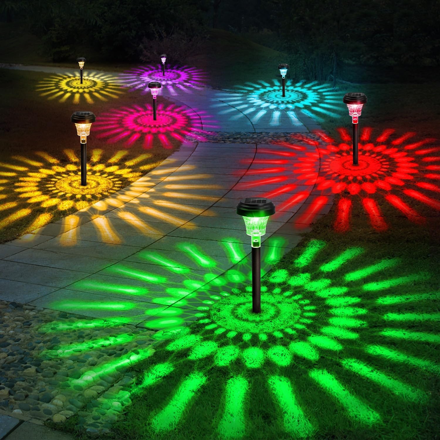 ❣️SOLAR. RGB WENFENG 48FT Solar Outdoor RGB String Lights, 15+3 Waterproof