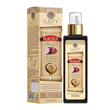 LUSTY A BEAUTY SENSE Red Onion Hair Oil Real Onion Extract Intensive Hair Fall Dandruff Treatment Hair Oil (200 ML)