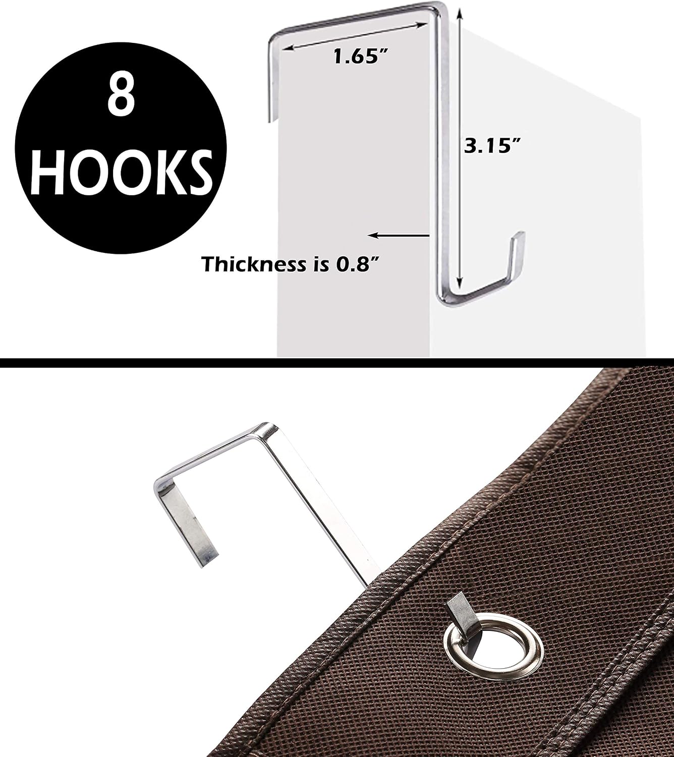 KIMBORA 2 Pack Over The Door Shoe Rack Organizer 24 Large Mesh Pockets Hanging Shoe Hanger Holder for Closet, Coffee