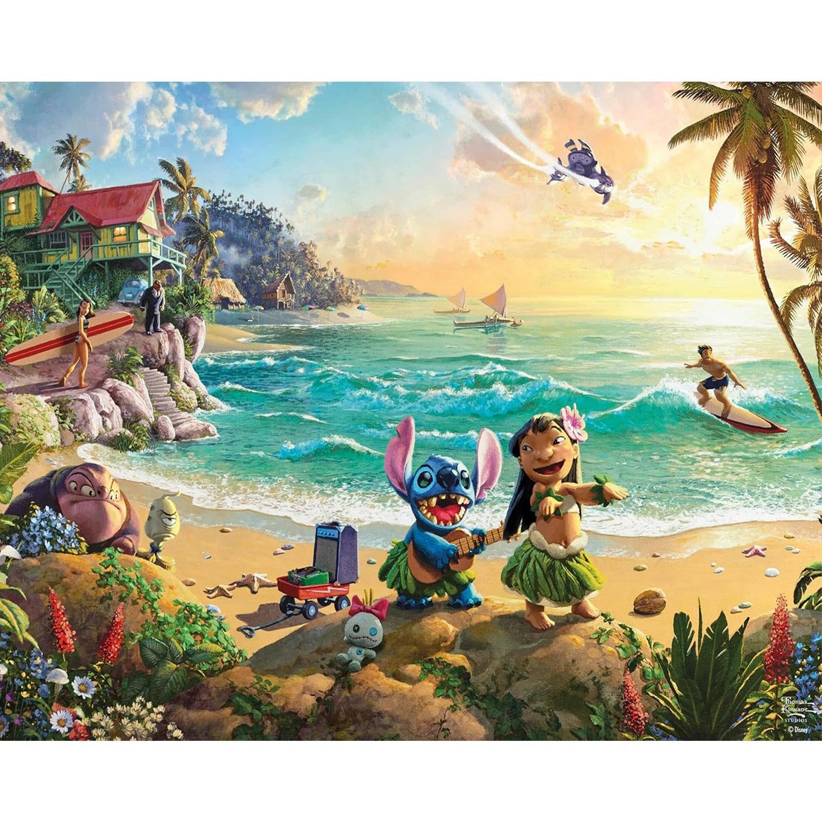 Paint by Numbers for Adults Kits, Cartoon Painting by Number Kits On Canvas,Without Frame DIY Color Oil Painting Acrylic Paints, Home Wall Decor 16x20in/40x50cm