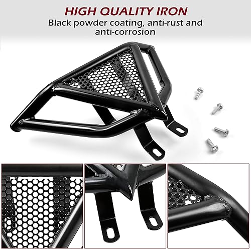 Vista 3 de SAUTVS Protectores de parachoques delantero para Yamaha Raptor 700 700R, protector de parachoques delantero para Yamaha Raptor YFM 700/700R