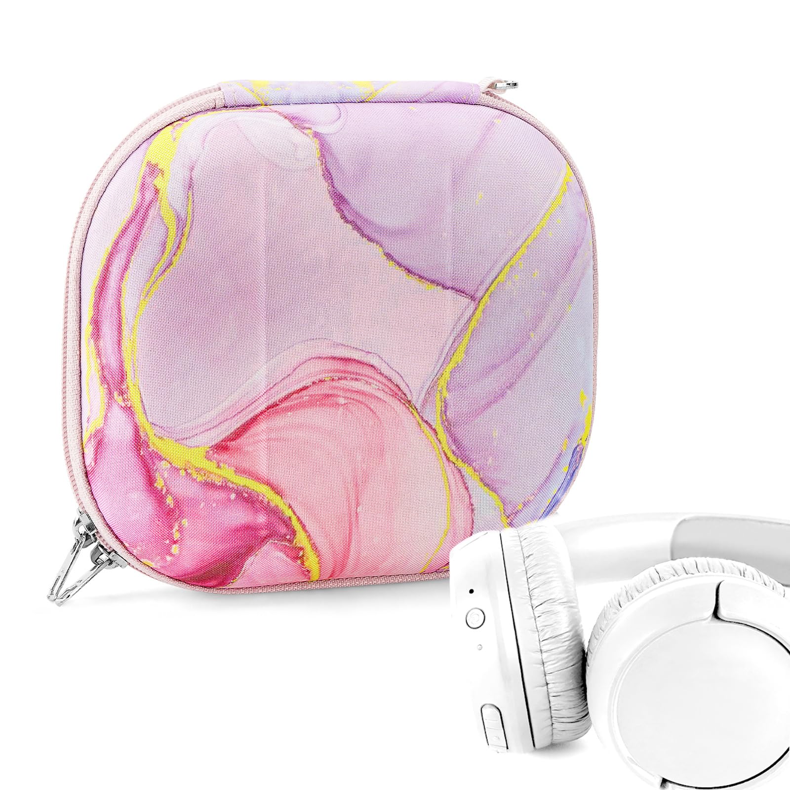 Geekria NOVA Headphones Case for Foldable On-Ear Headphones, Replacement Hard Shell Travel Carrying Bag