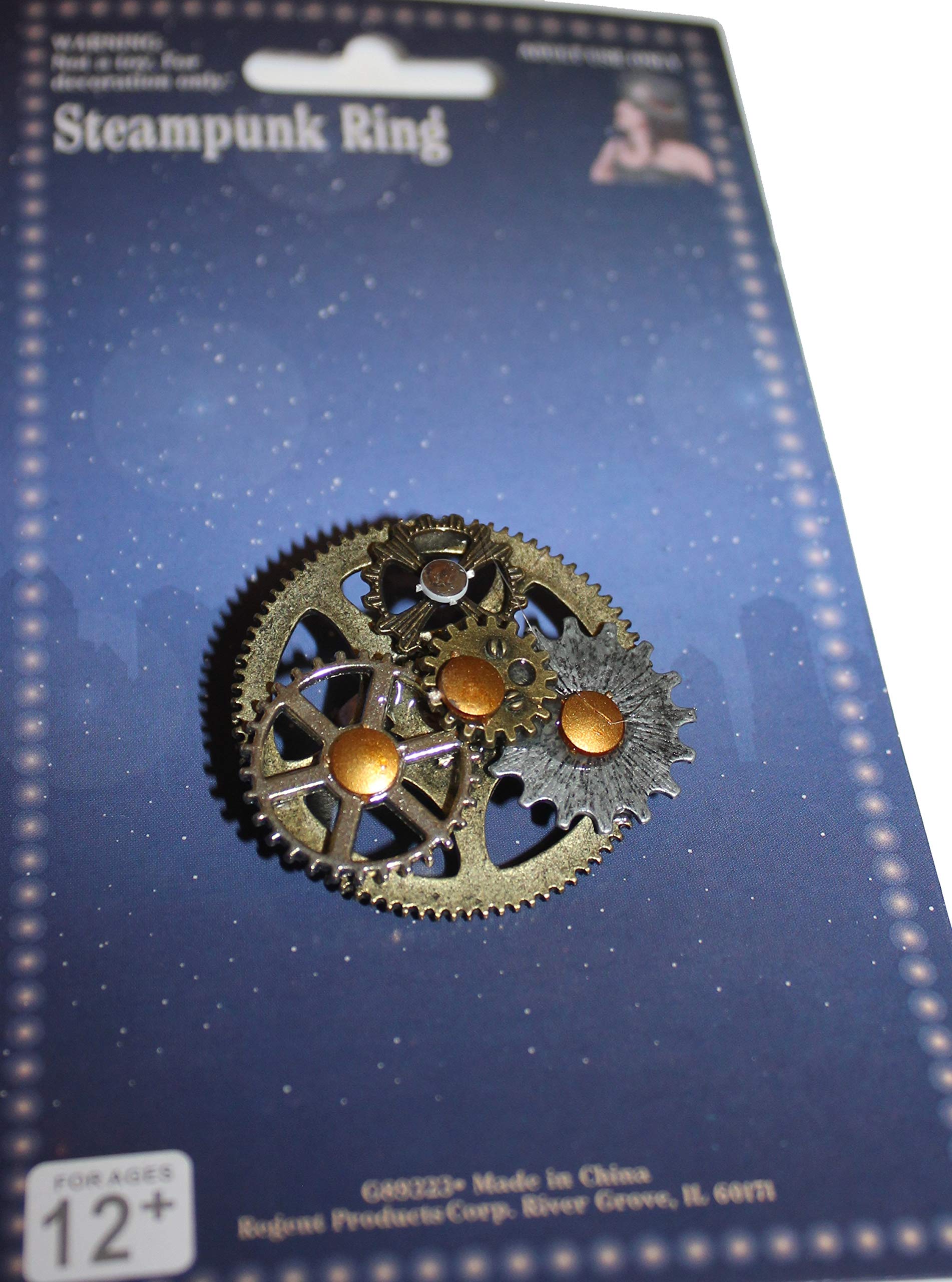 Steampunk Accesories, Rings, Earings, Eyepatch a and Choker for Cosplay or Halloween!! (Ring 2)