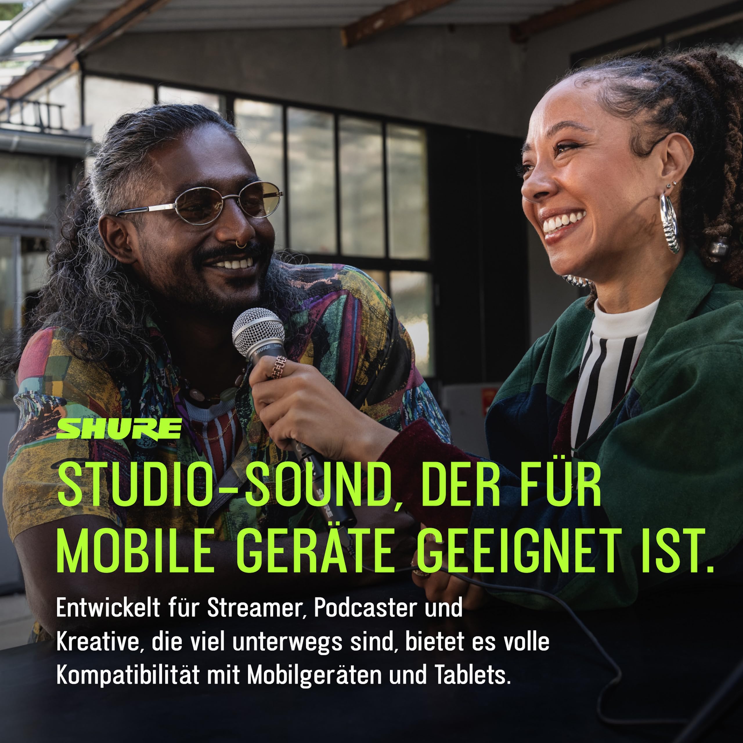 Shure MVX2U Gen 2 Digitales Audiointerface, XLR‑zu‑USB Interface für Mikrofone, für Content Creation und Recording, mit digitaler Audioverarbeitung, kompatibel mit Mac, Windows, iOS & Android‑Geräten