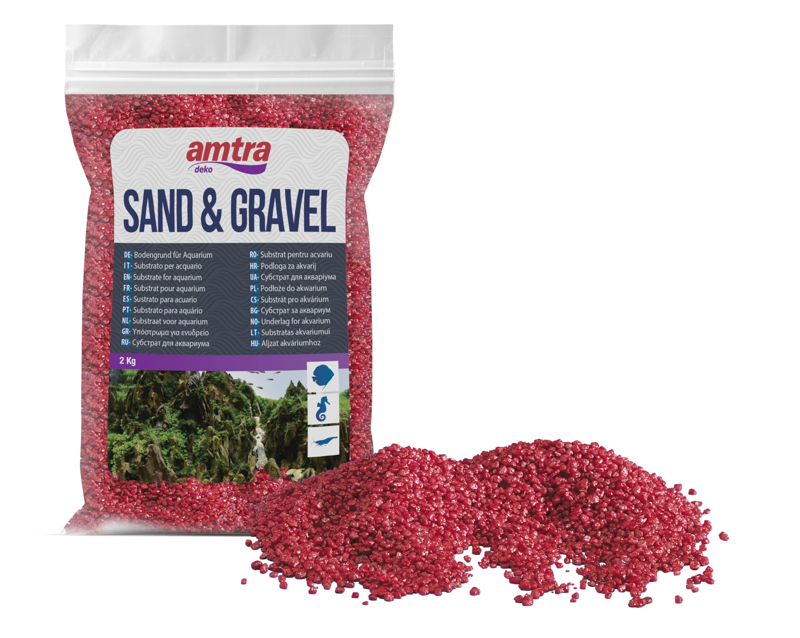 Amtra Croci A4022052 Quarzo Ceramizzato per Acquari, Ambra, 2kg