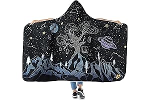 Blanket with Built-In Hood