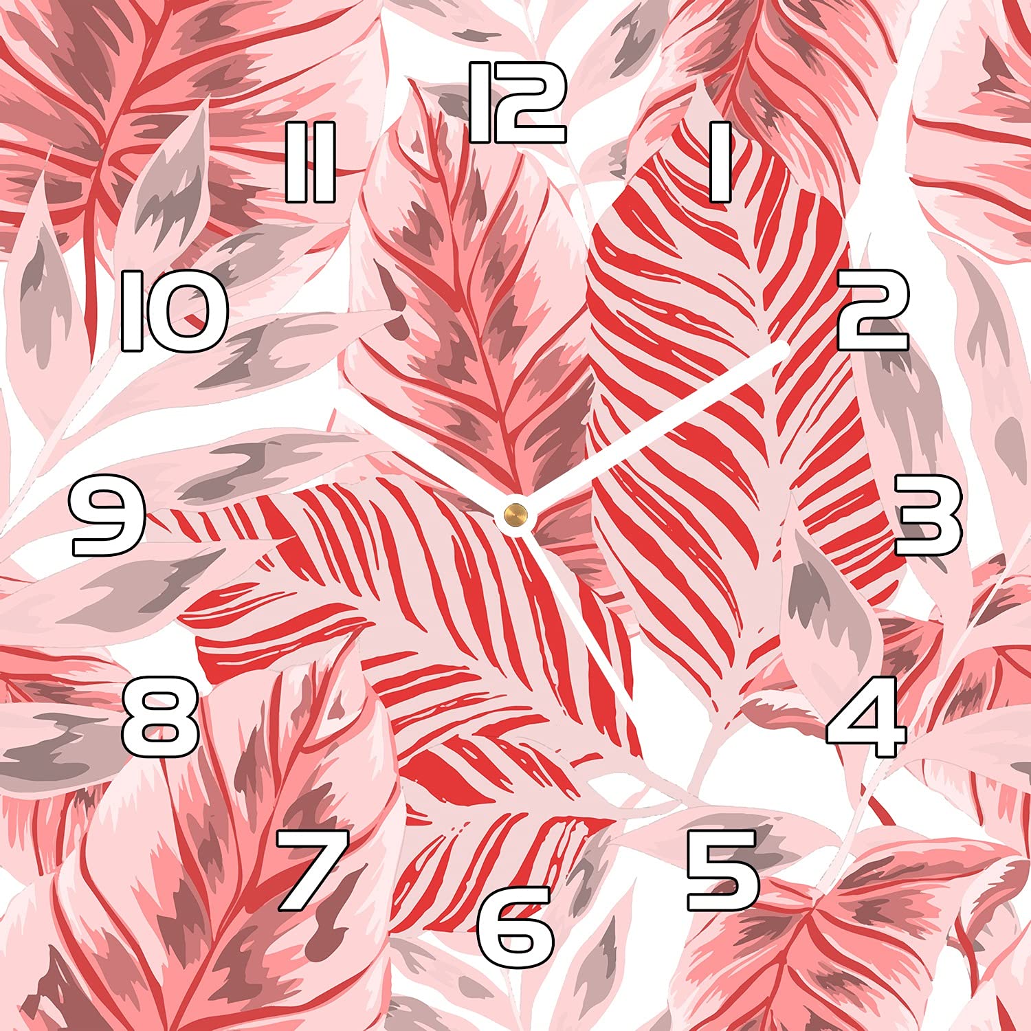 Horloge en verre lisible 30x30 cm pour rompre la monotonie des murs blancs