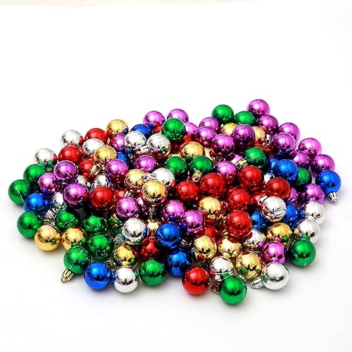 Miniatura 5 de TKYGU Adornos de bolas de Navidad de Halloween, color morado, paquete de 144 bolas de árbol de Navidad de 1.18 pulgadas, utilizadas para vacaciones