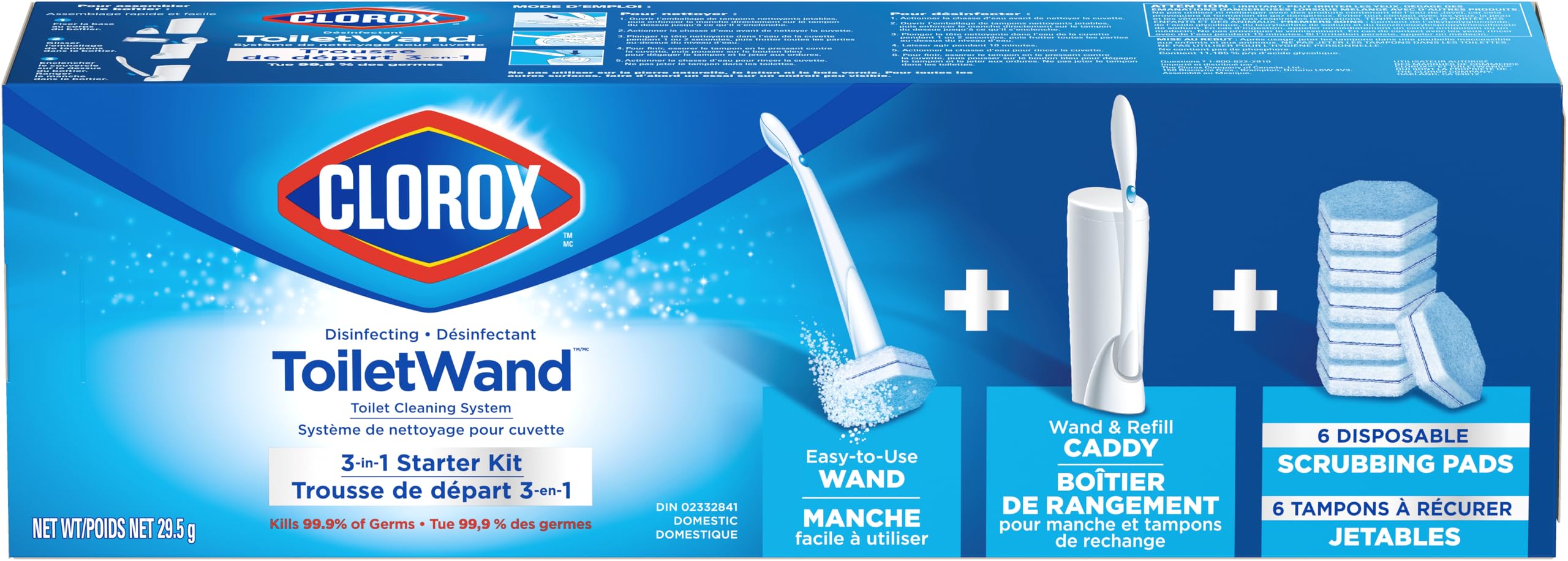 Clorox Disinfecting ToiletWand, Toilet Cleaning System, Starter