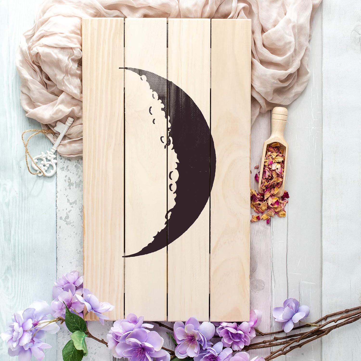 Crescent Moon Stencil - DIY Mylar Moon Stencil