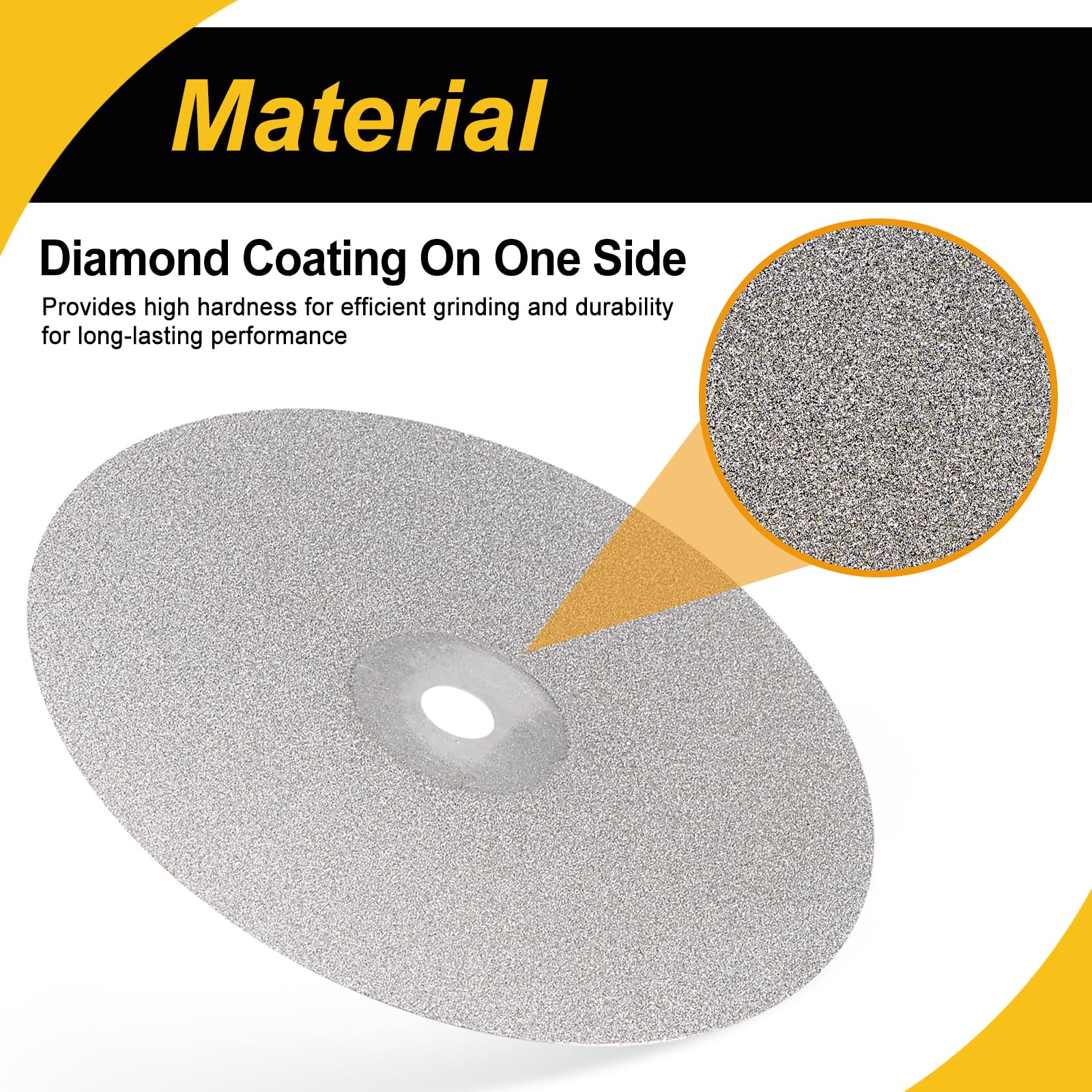 Disco de molienda de diamante de 6 pulgadas para pulido, lijado, lapidario, grano 9 (120 a 3000), disco plano para vidrio, piedra, metal y cerámica