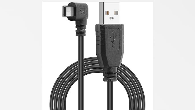 Amazon.com: PASOW Mini USB Power Cable 90 Degree Left Angle