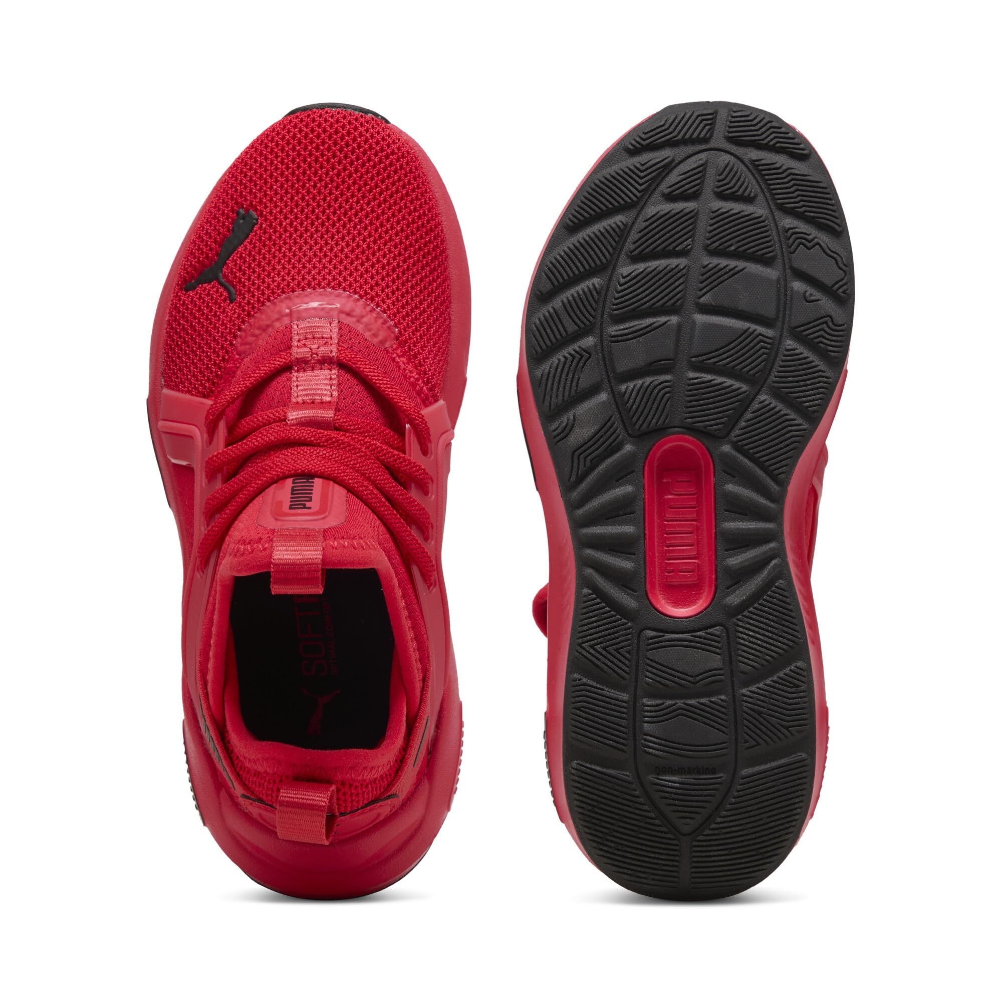 Puma Softride Enzo 5 Junior Sneaker Retail 2025, Scarpe da Corsa, per Tutti i Tempi Rosso Nero, 31 EU