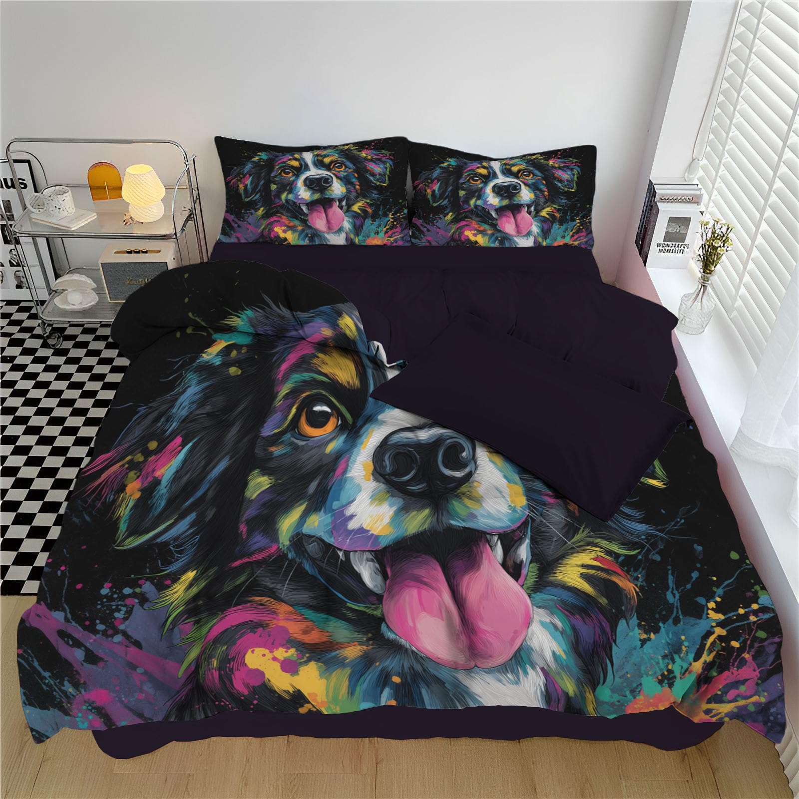 Parure de couette 240x260 légère anti-plis pour un lit d'adulte impeccable sans effort